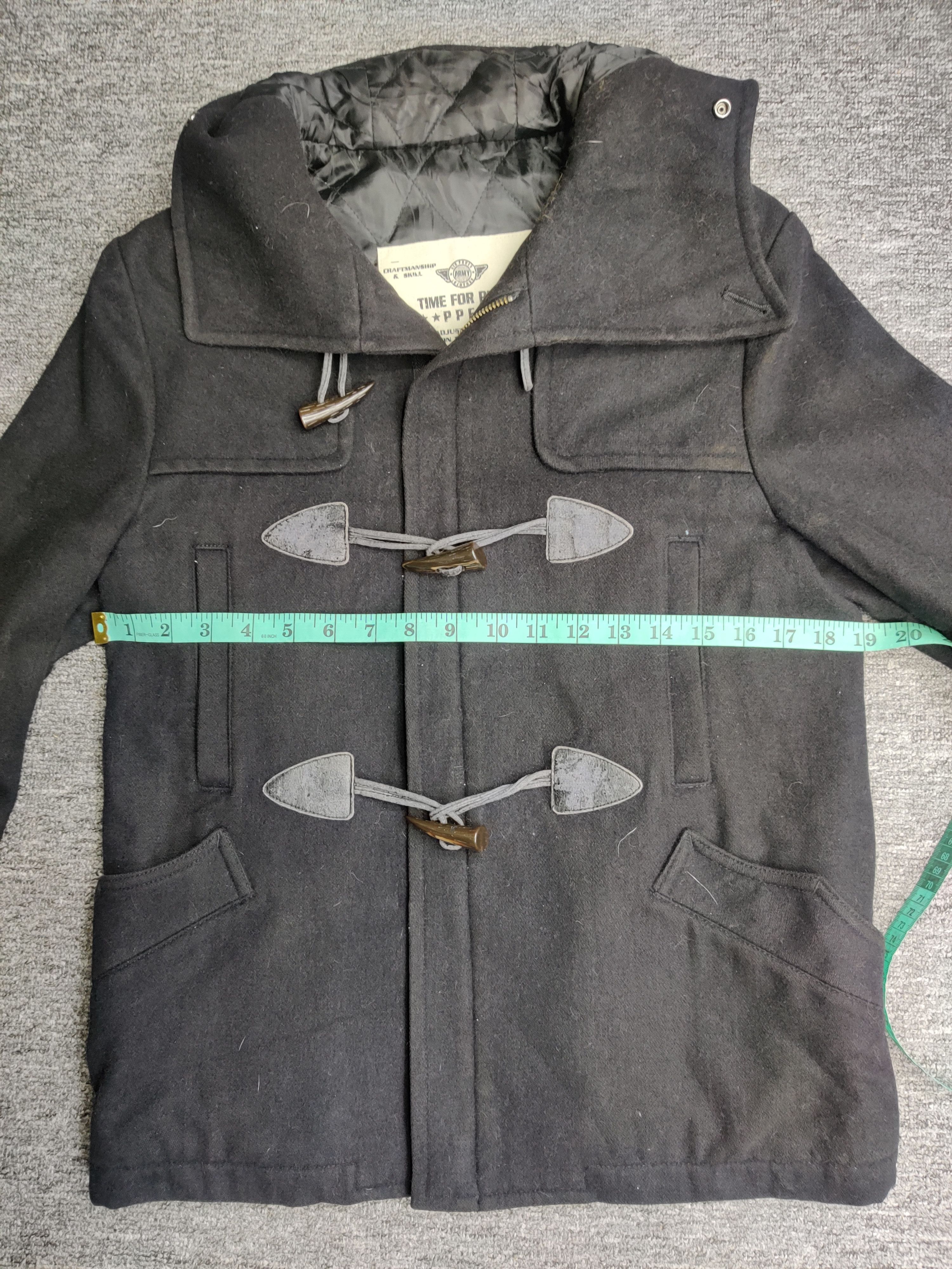 PPFM Vintage PPFM Wool Duffle Coat Hooded Size US M / EU 48-50 / 2 - 19 Thumbnail