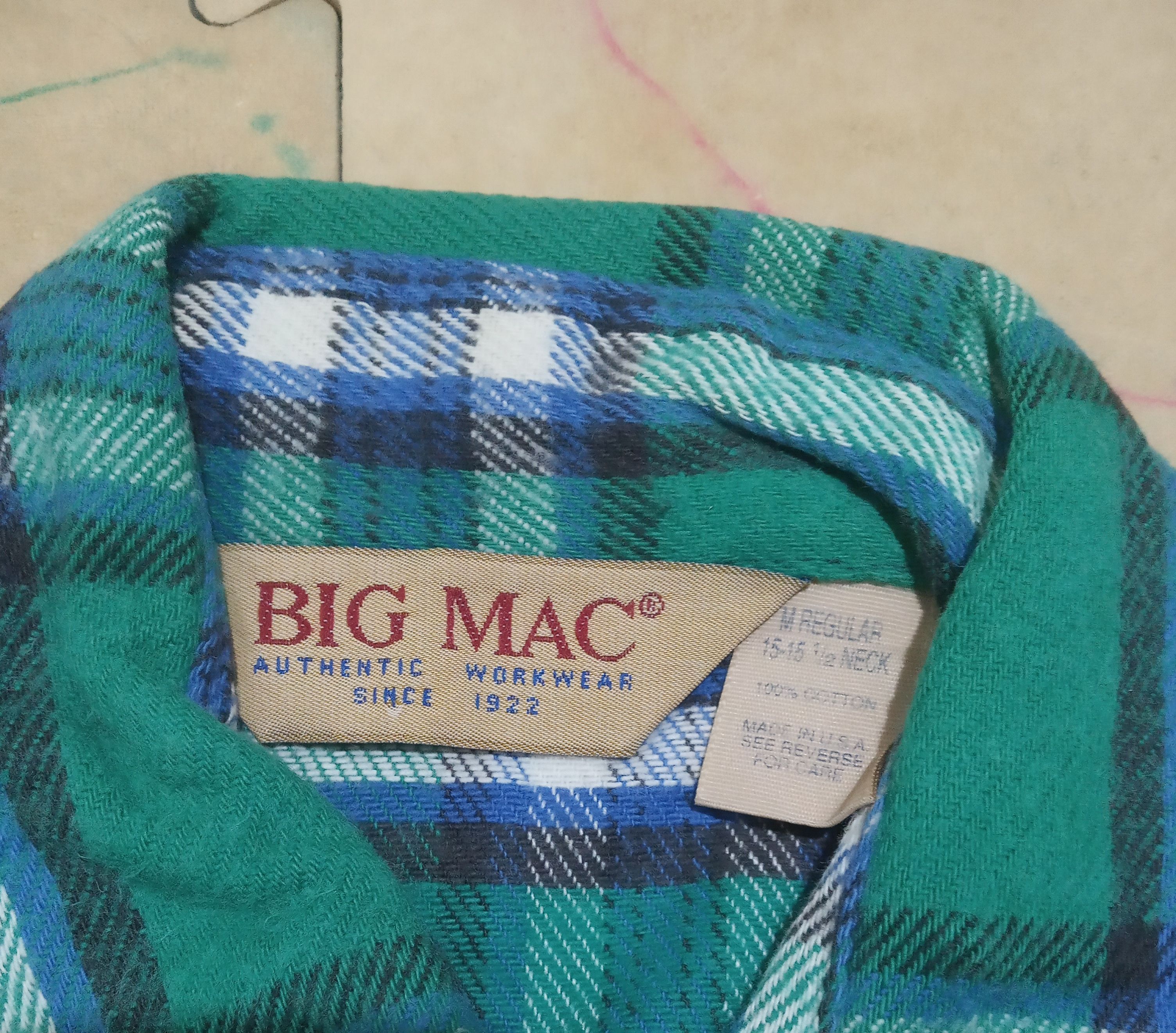 Big Mac Big Mac Flannel Workshirt Medium Size US M / EU 48-50 / 2 - 3 Thumbnail