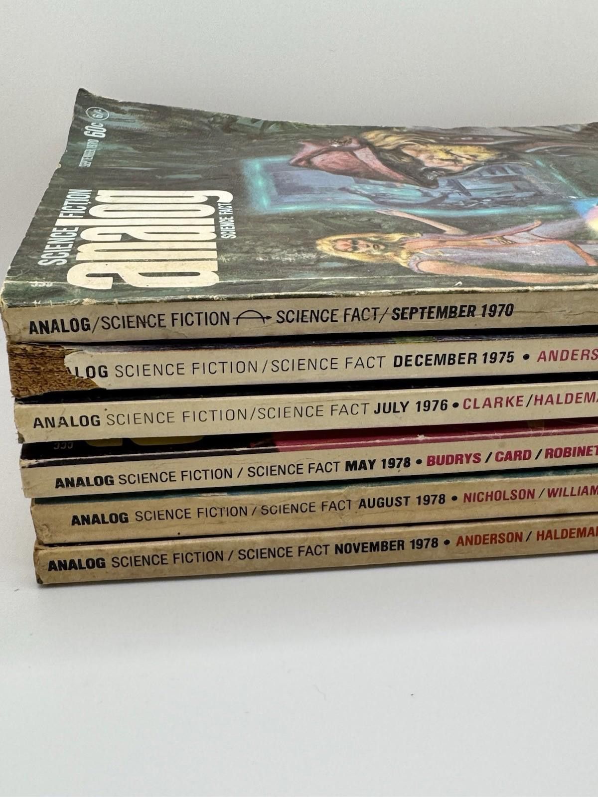 Designer Lot of 6 Issues of 1970-78 ANALOG / Astounding Science Fact Size ONE SIZE - 4 Thumbnail