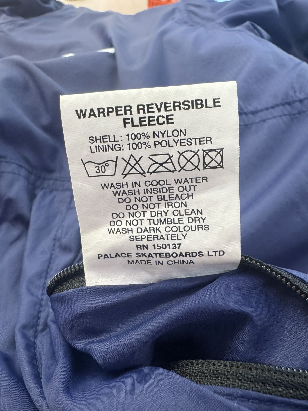 Palace Palace Reversible Warper Fleece Jacket (M) Size US M / EU 48-50 / 2 - 3 Thumbnail