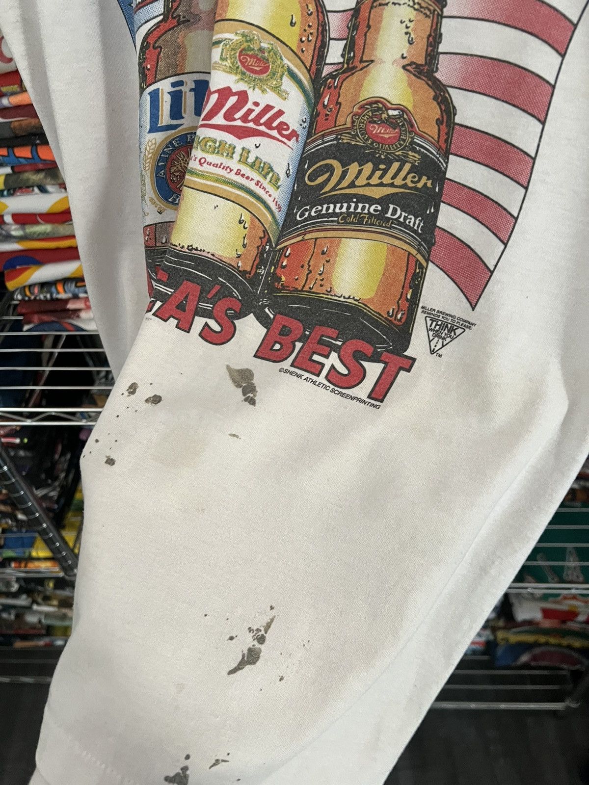 Budweiser 80s Miller America’s Best Beer Promo Tee Size US L / EU 52-54 / 3 - 5 Thumbnail