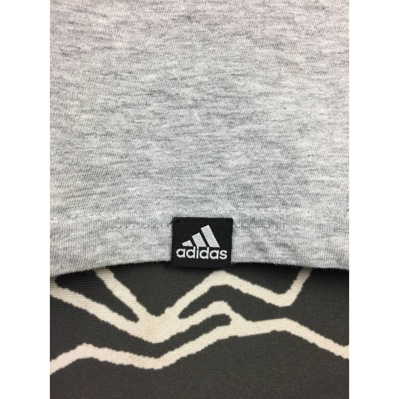 Adidas Adidas Grey Neon Gradient Wavy Logo Graphic Tee Youth XL Size US M / EU 48-50 / 2 - 5 Thumbnail