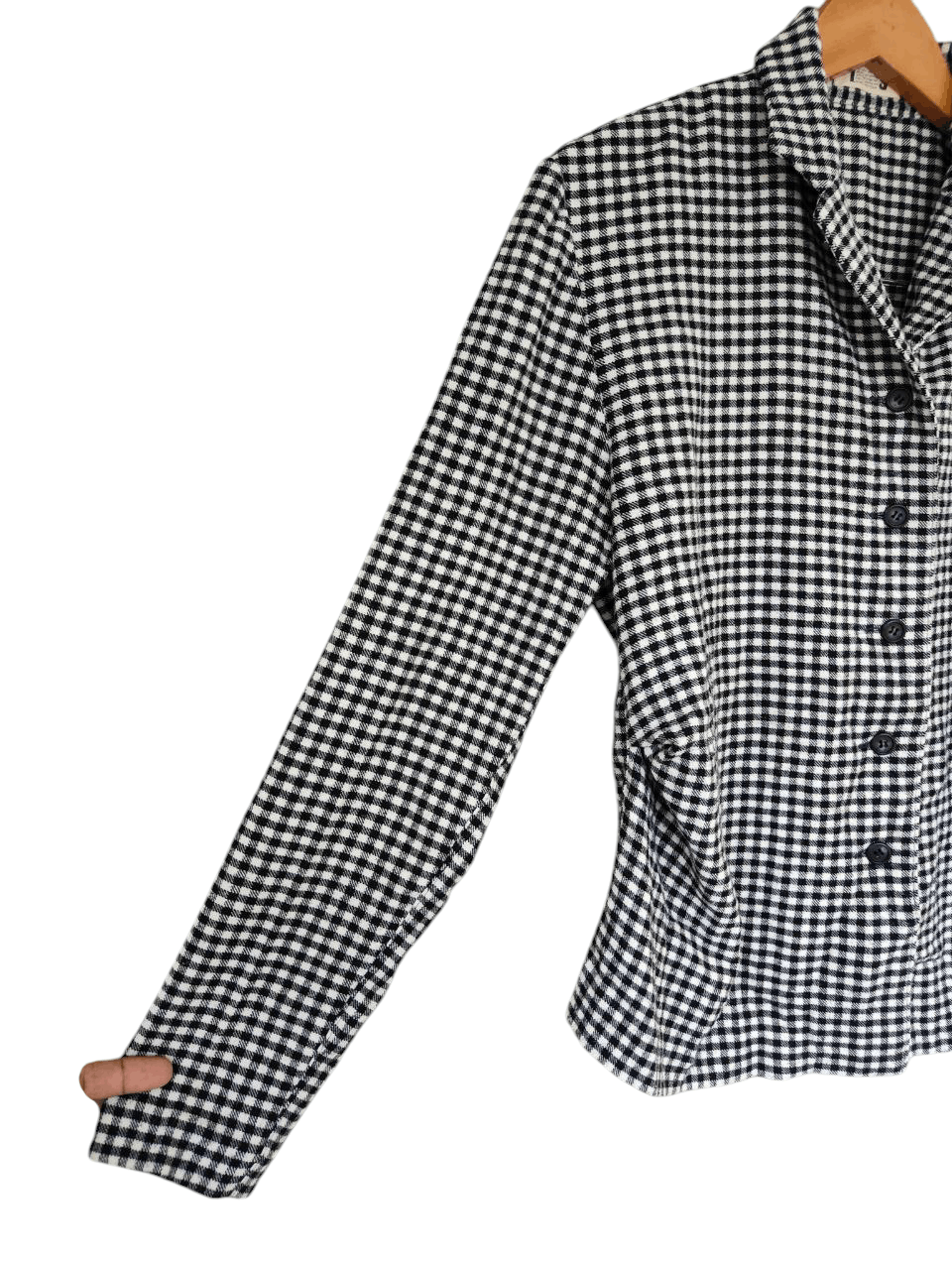 Issey Miyake I.S Flannel Jacket Size M / US 6-8 / IT 42-44 - 3 Thumbnail