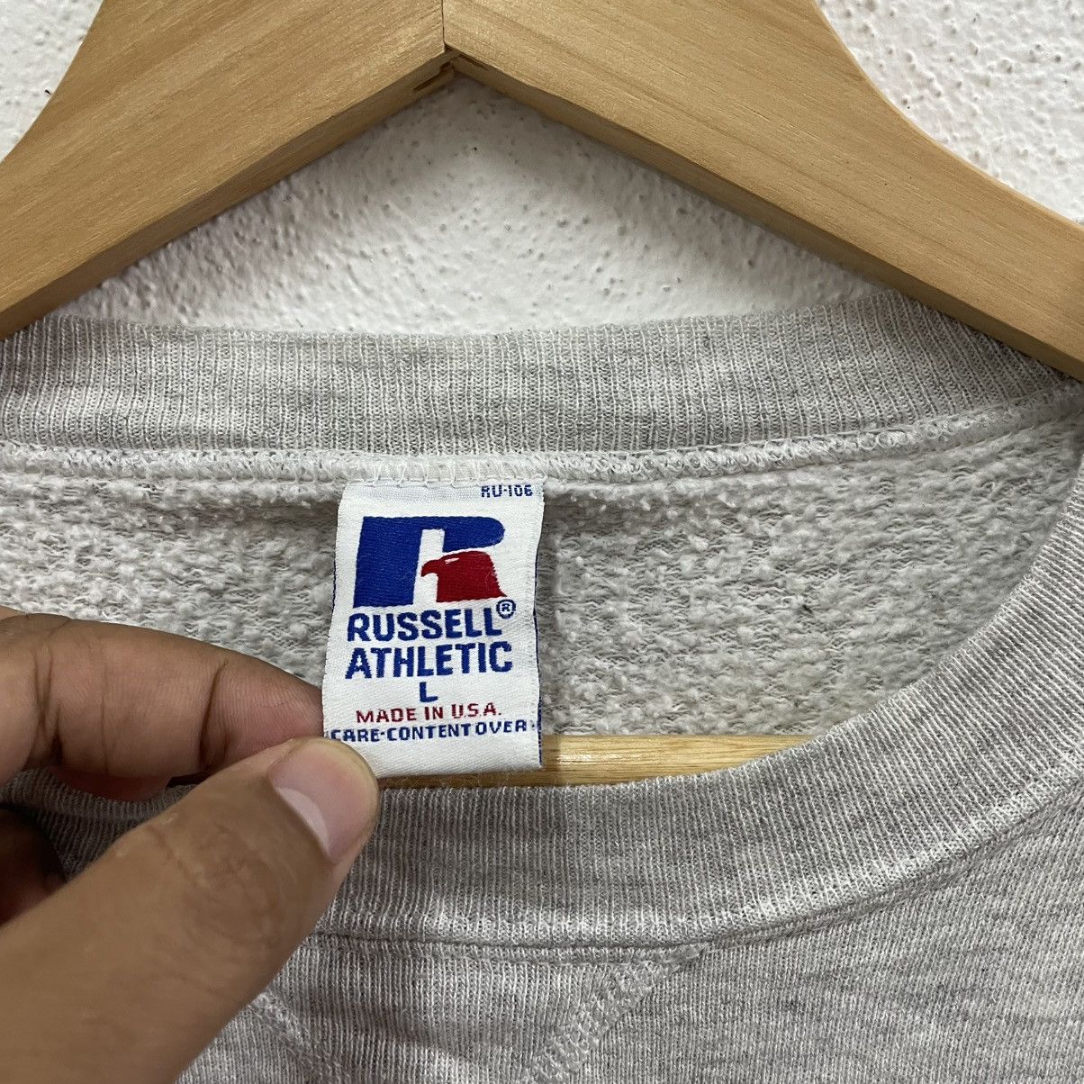 Russell Athletic × Vintage 🔥Vintage 90s Russell Athletic Kansas Spellout Sweatshirts Size US M / EU 48-50 / 2 - 10 Thumbnail