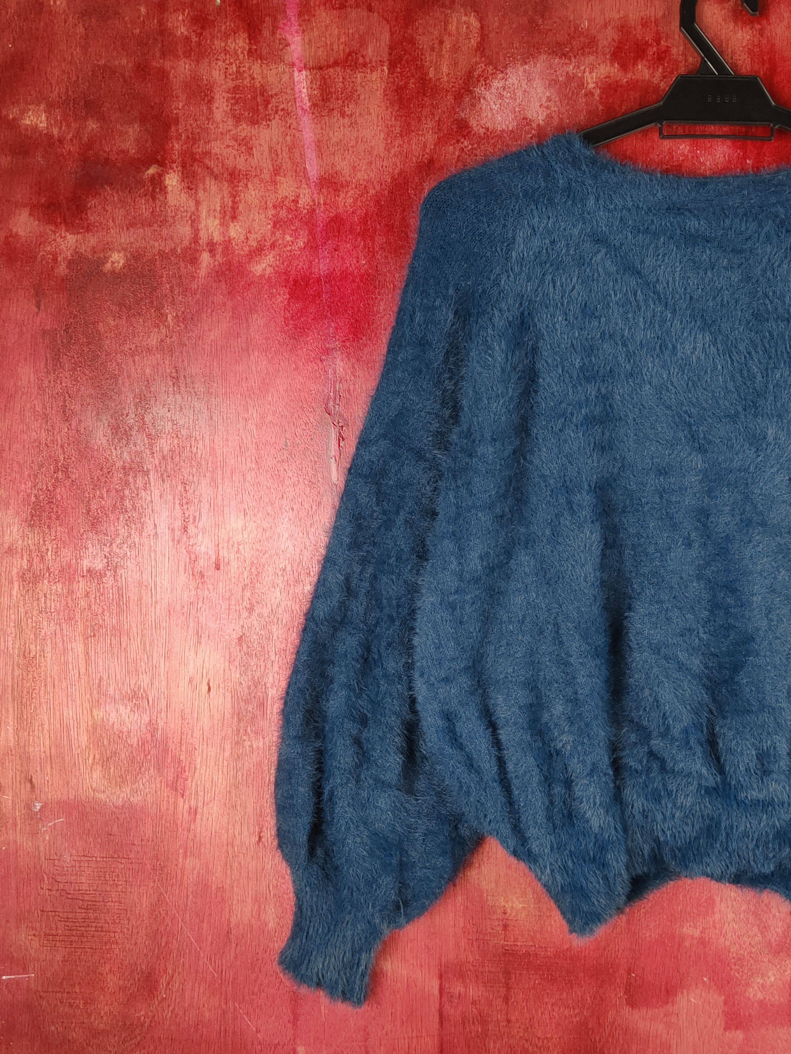 Japanese Brand Rópe Picnic Blue Shag Shaggy Fur Mohair Knitwear #S1955 Size M / US 6-8 / IT 42-44 - 8 Thumbnail