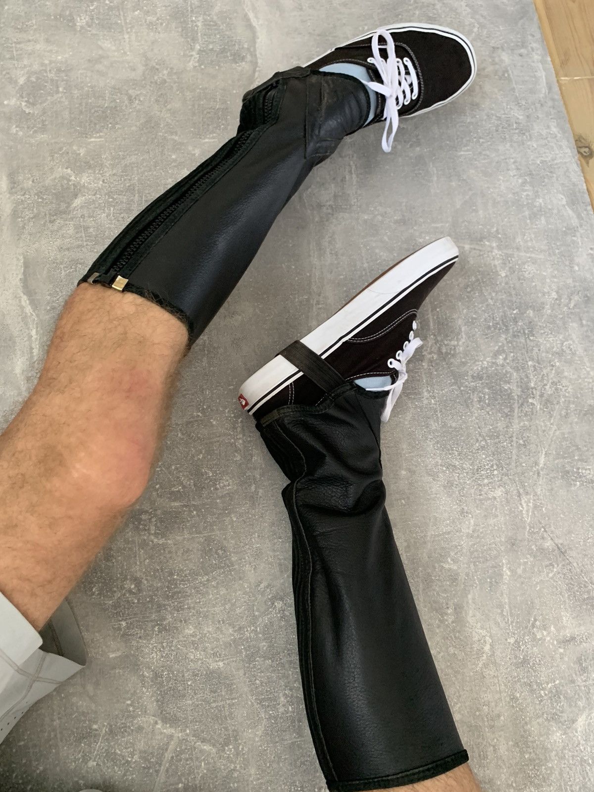 Japanese Brand × Vintage Leather Gaiters Y2K Style AvantGarde Moto Size ONE SIZE - 3 Thumbnail