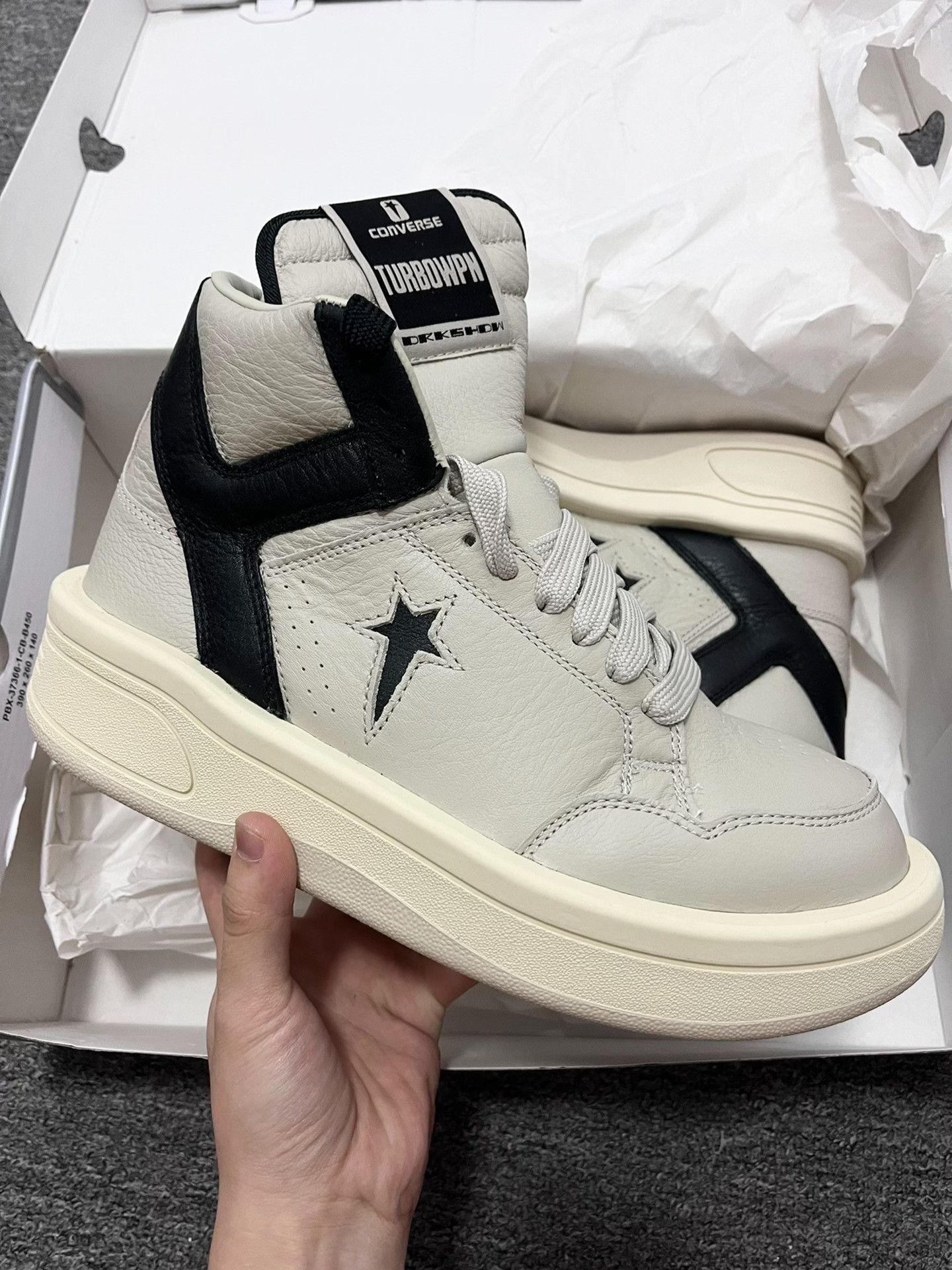 Rick Owens Drkshdw Rick Owens Converse Weapon 4.0 Sneakers Size US 5 / EU 37 - 1 Thumbnail