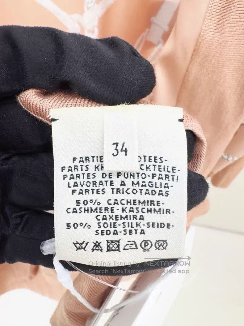 Hermes Hermes Pink Brown Silk Long Open Cardigan Size XXS / US 00 / IT 34 - 4 Thumbnail