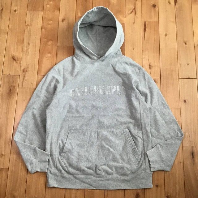 Bape × Nigo × Swarovski Swarovski BAPE logo pullover hoodie a bathing ape NIGO Size US M / EU 48-50 / 2 - 2 Thumbnail
