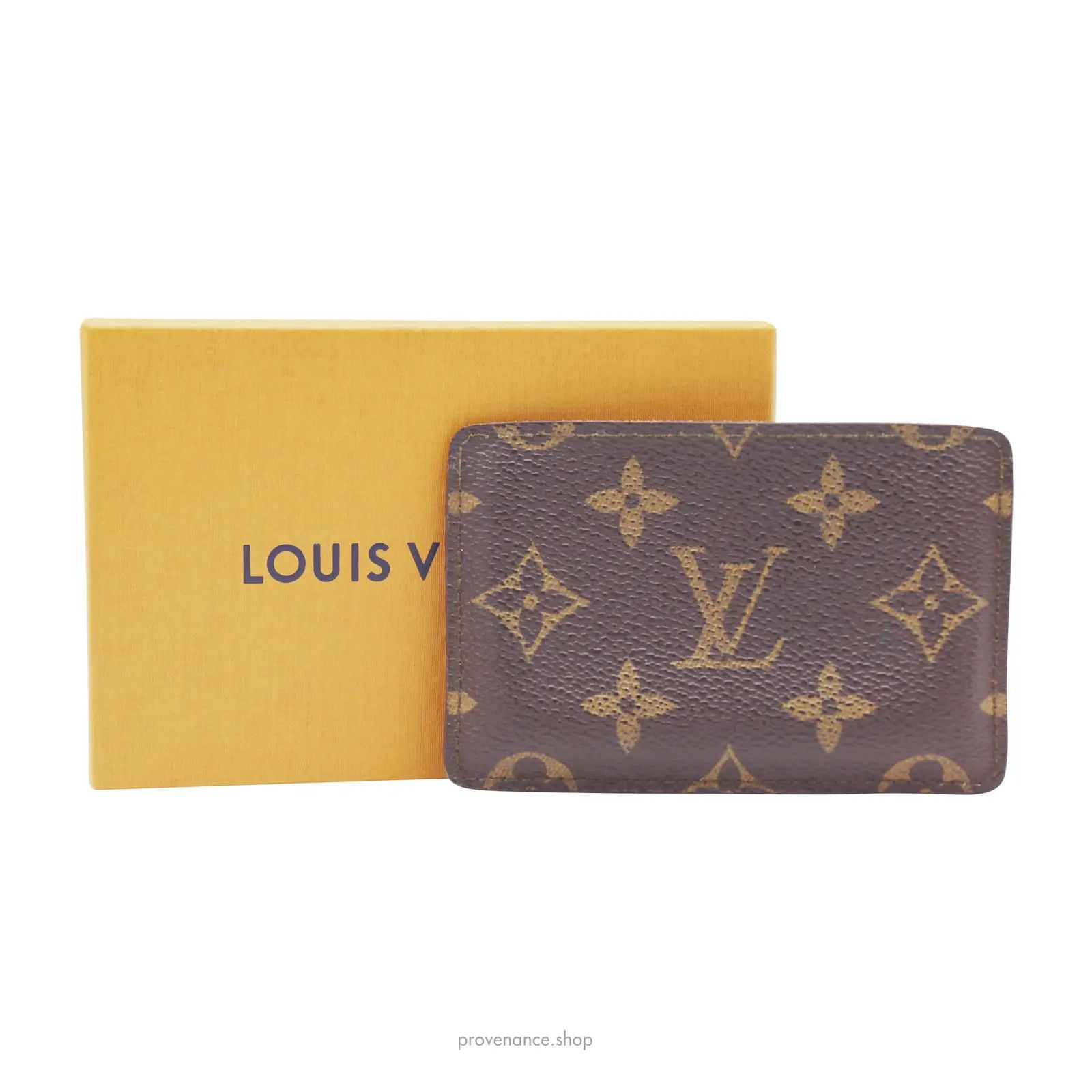 image of Louis Vuitton "malletier" Card Holder Wallet - Monogram in Brown, Men's