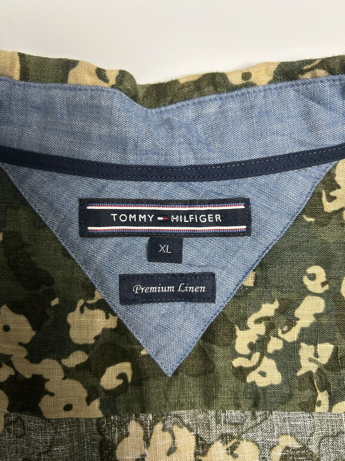 Tommy Hilfiger TOMMY HILFIGER PREMIUM LINEN BUTTON UP SHIRT Size US XL / EU 56 / 4 - 6 Thumbnail