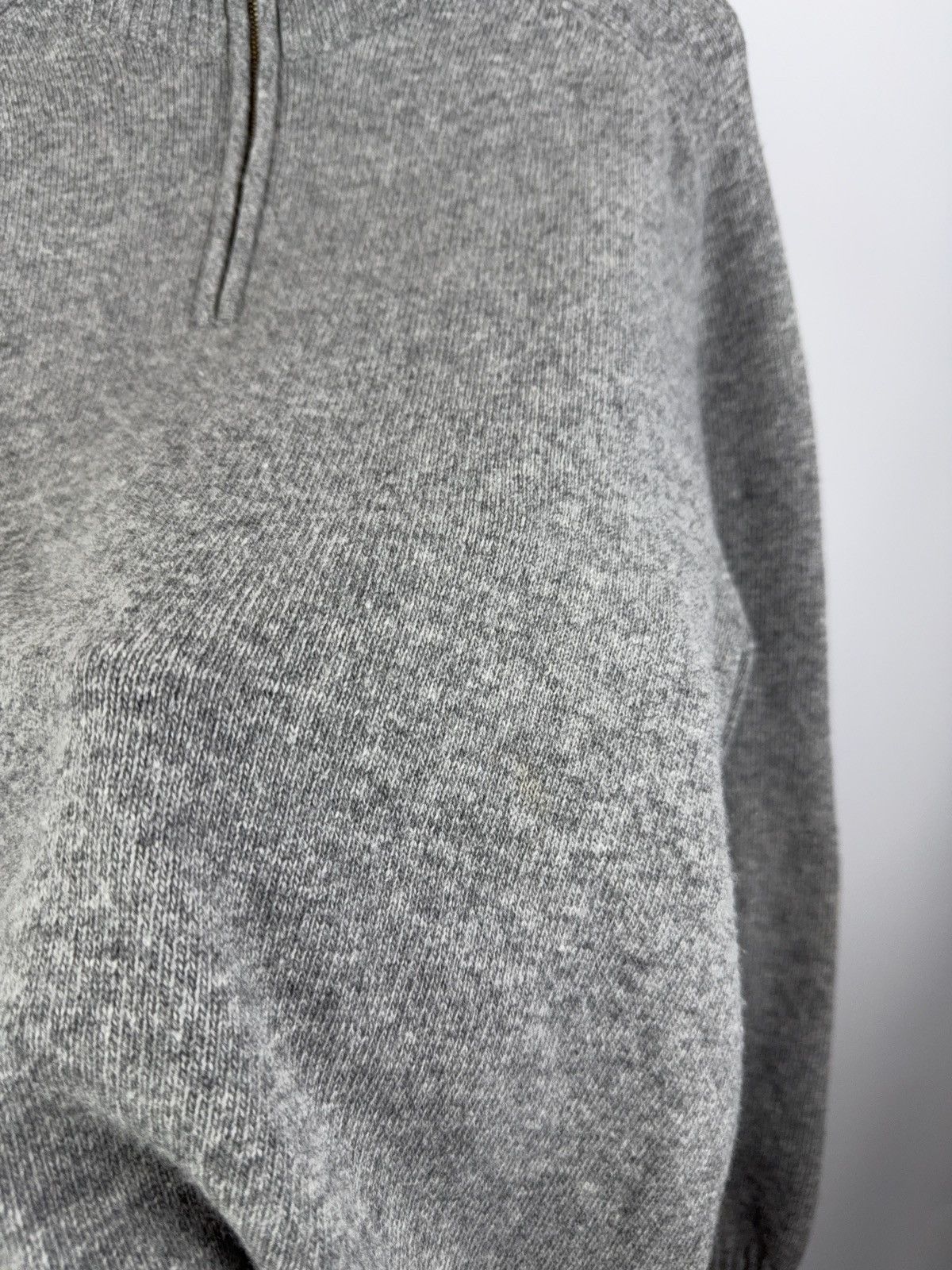 Designer Falconeri 100% Wool Sweater 1/3 zip neck made in Italy Size US XL / EU 56 / 4 - 4 Thumbnail