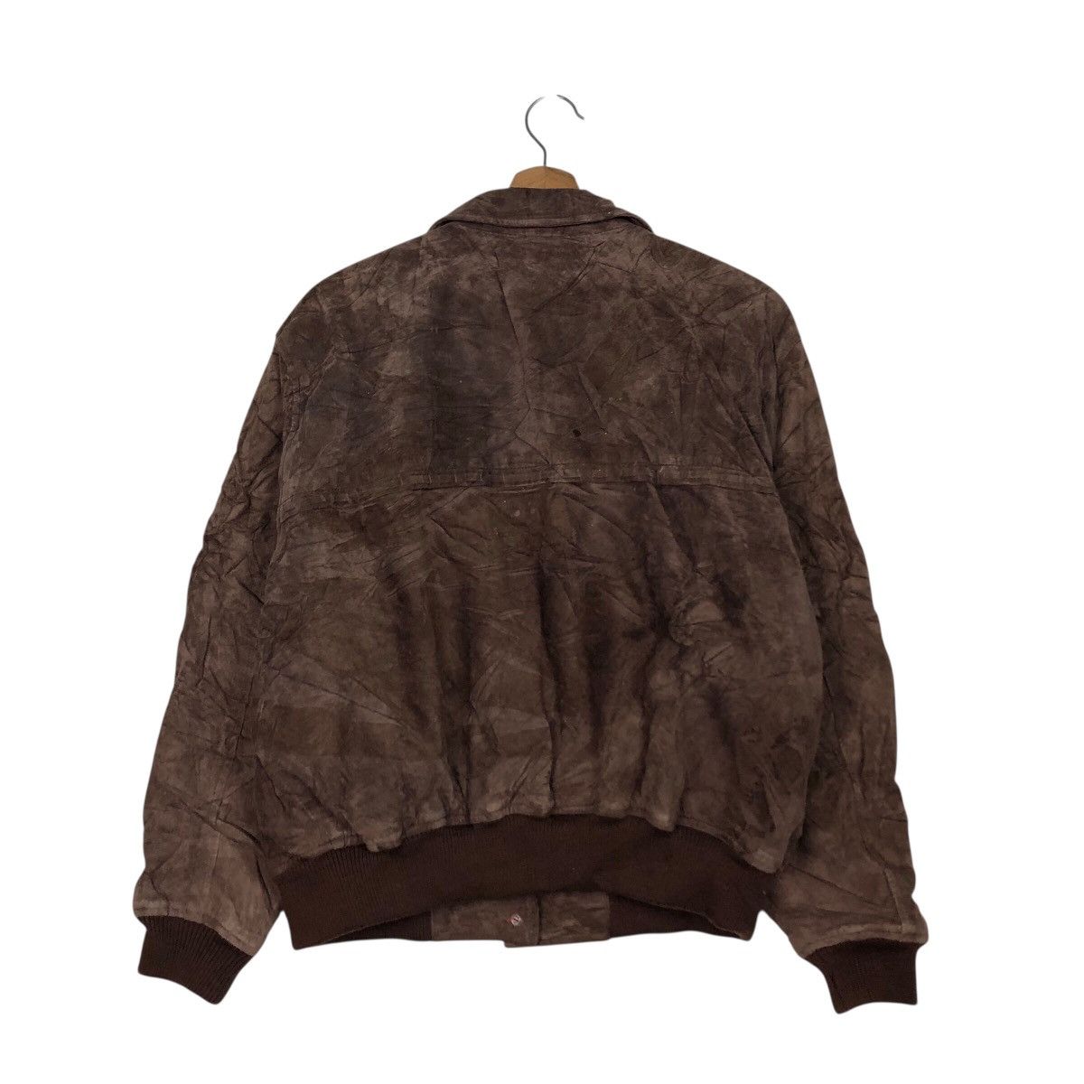 Japanese Brand 📌Vtg Bomber Leather Jacket Blanket Atelier Sab Issey Miyake Size US M / EU 48-50 / 2 - 9 Thumbnail