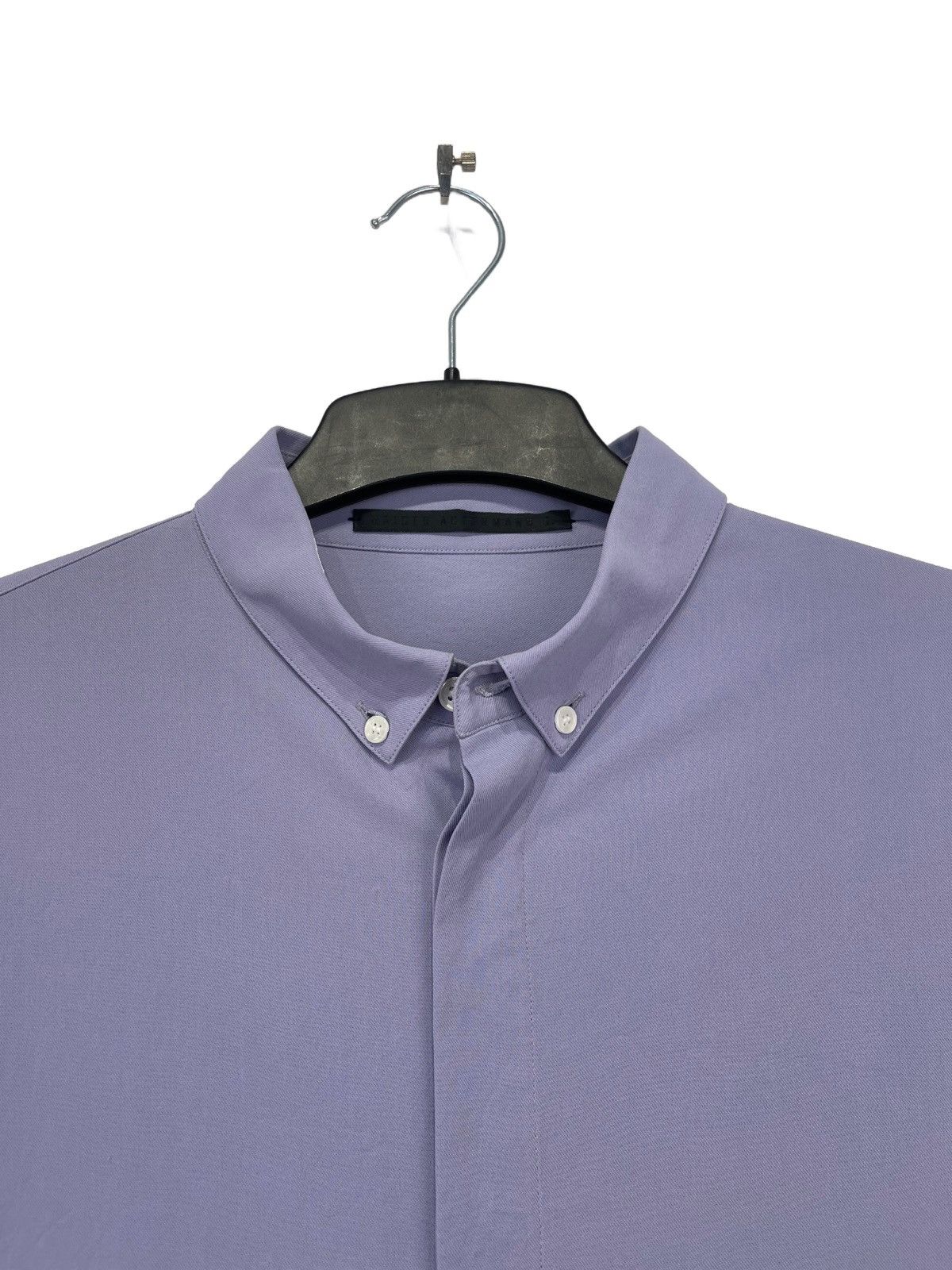 Haider Ackermann Relaxed Hidden Button Placket shirt in Lilac Size US L / EU 52-54 / 3 - 2 Thumbnail