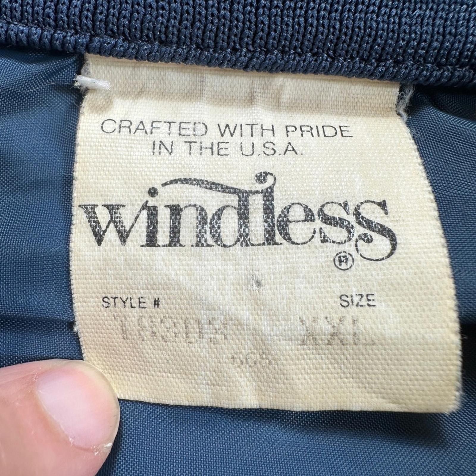 Other Vintage Windless Mens 44 Navy Blue Zip Pullover Jacket XXL Size US XXL / EU 58 / 5 - 5 Thumbnail
