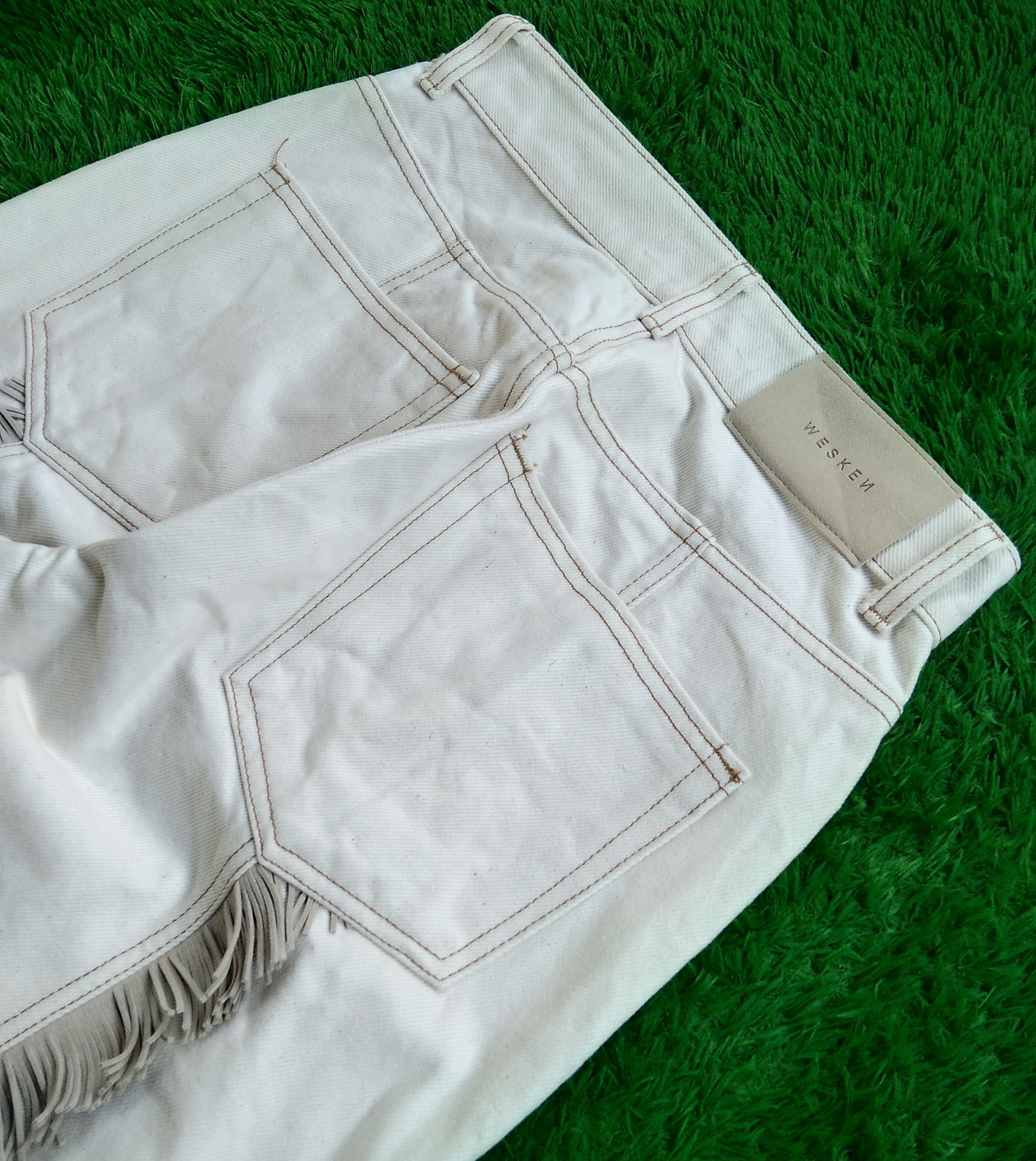 If Six Was Nine × KMRii × Le Grande Bleu (L.G.B.) WESKEN 22SS SIDE STUDDED WITH TASSLE DETAIL JEANS Size US 29 - 4 Thumbnail
