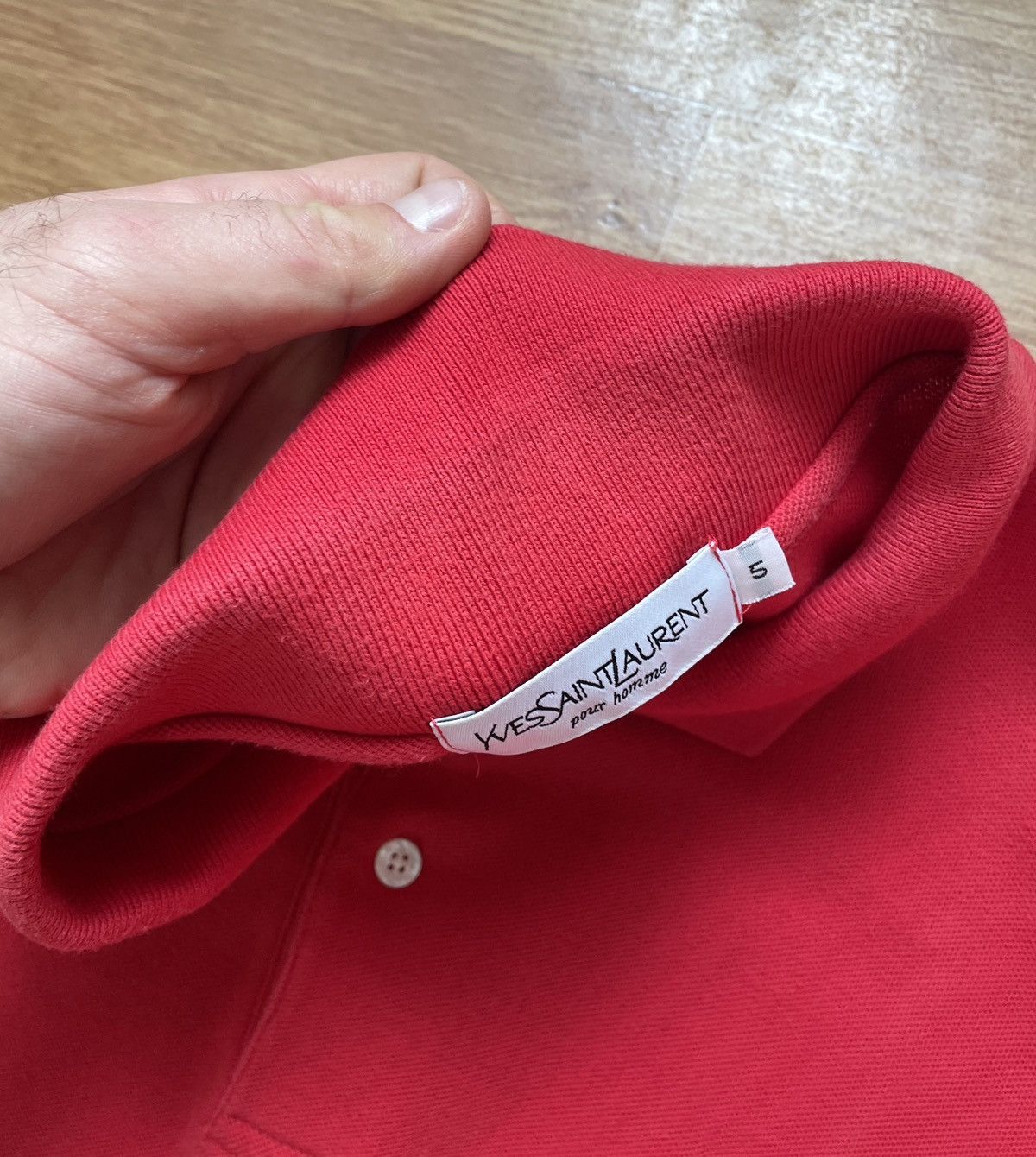 Yves Saint Laurent Vintage Yves Saint Laurent Men’s Red Polo T Shirt Size US XL / EU 56 / 4 - 8 Thumbnail