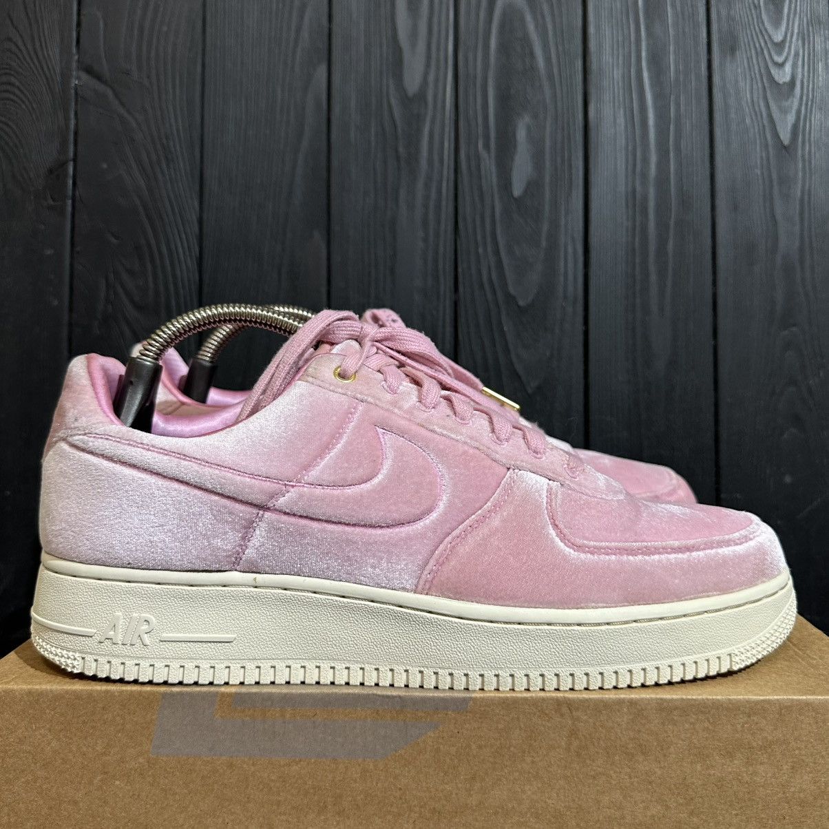 RARE🔥NIKE AIR FORCE Velour Pink Men's Sneakers Size