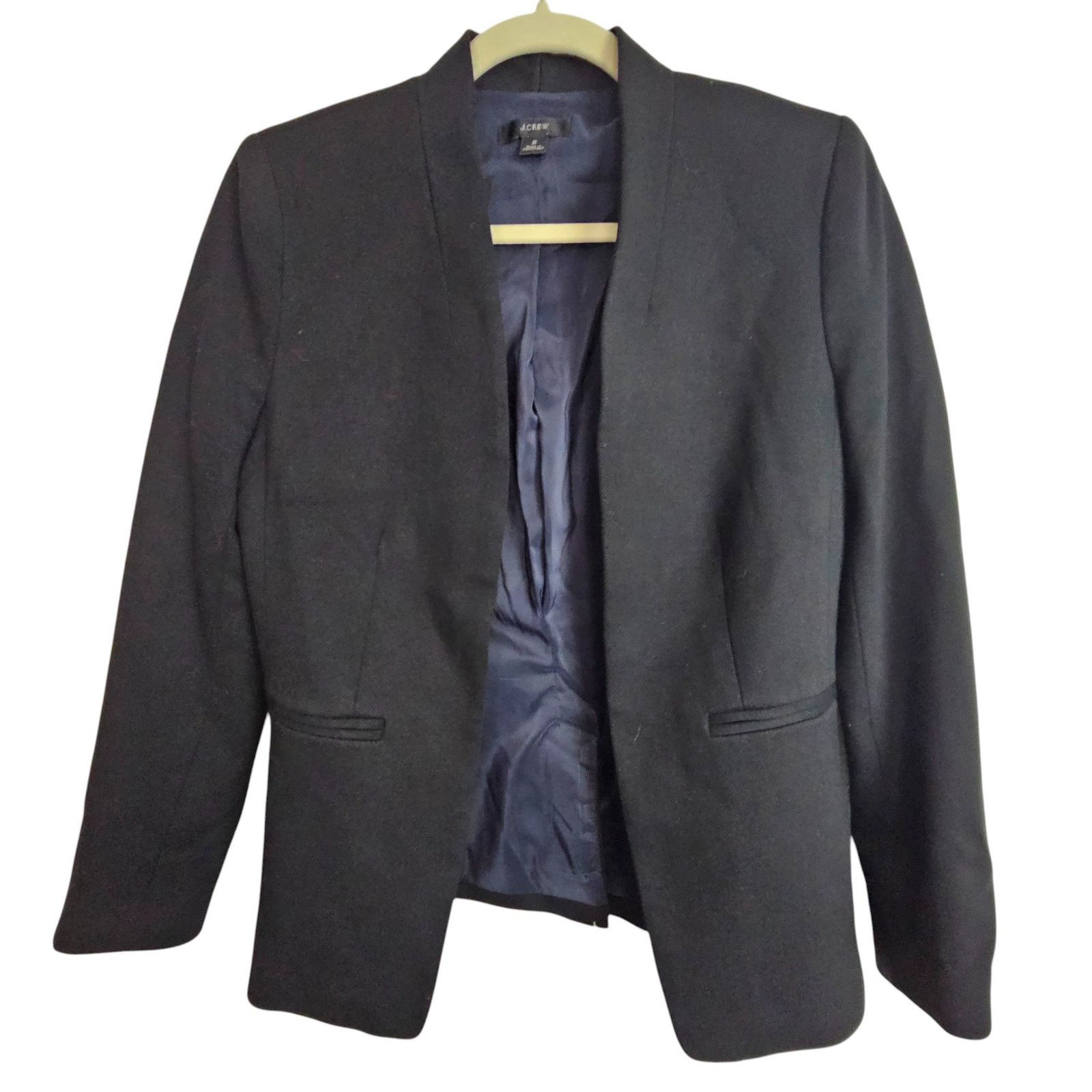 J.Crew J Crew Womens Open Front Blazer 2 Classic Minimalist Capsule Size XS / US 0-2 / IT 36-38 - 1 Thumbnail