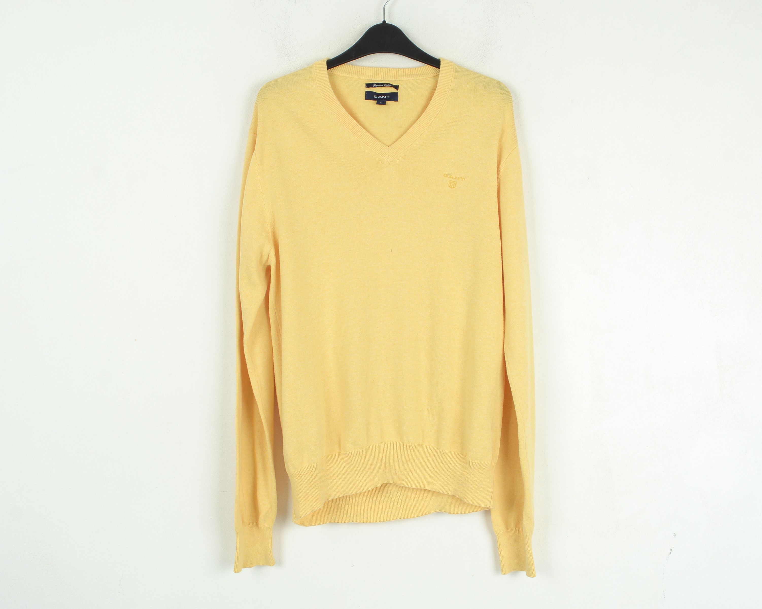 Gant GANT Sweater Cotton V-Neck Pullover Jumper Thin Knit Top Size US M / EU 48-50 / 2 - 1 Thumbnail