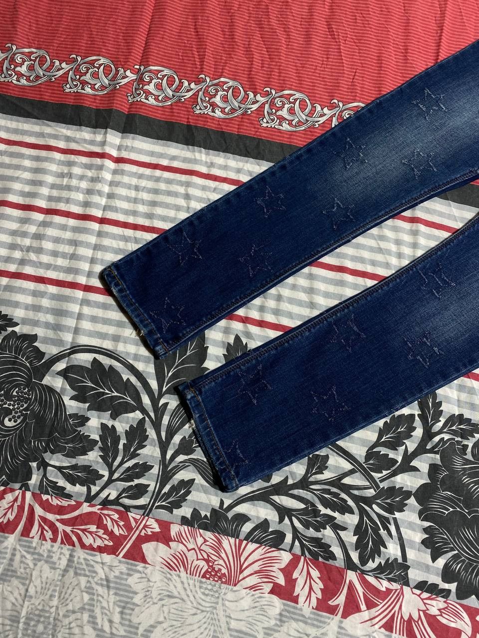 Japanese Brand Crazy Crash Dirty Baggy Faded Jean Japan Avant Garde Style Size US 30 / EU 46 - 16 Thumbnail