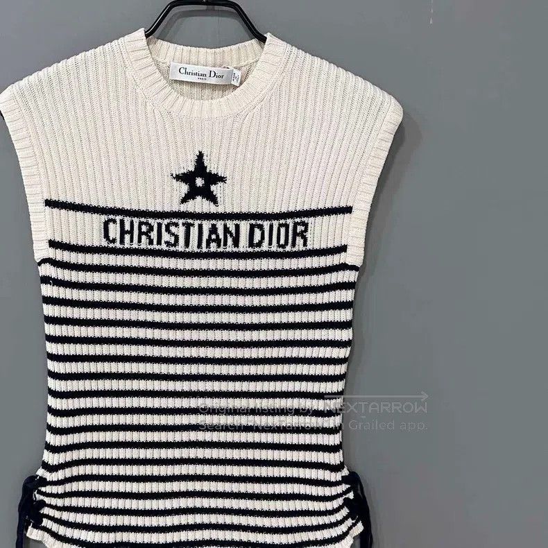 Dior Dior Lucky star logo letter striped knitwear Size XS / US 0-2 / IT 36-38 - 3 Thumbnail