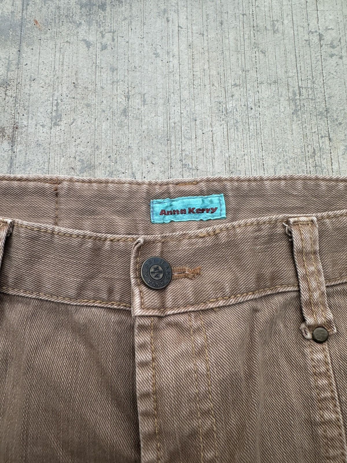 Japanese Brand 2000s Anna kerry cargo flare bondage pants Size 30" / US 8 / IT 44 - 4 Thumbnail