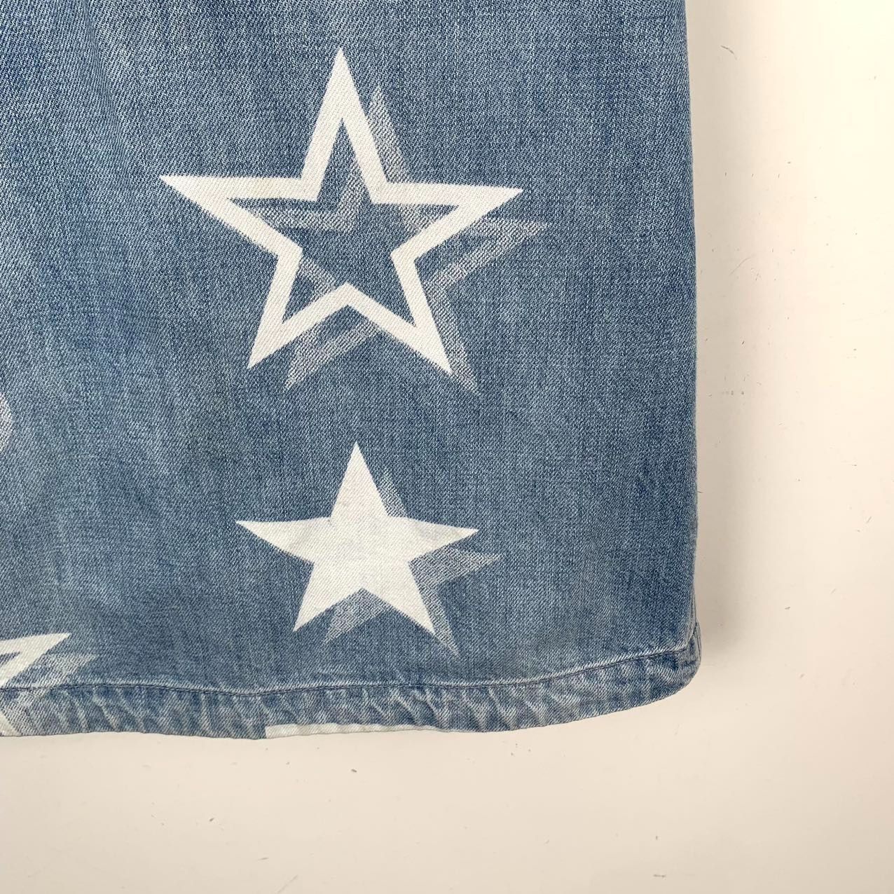 Burberry Burberry Blue Patterned Cotton Denim Dress (Size 12Y) Size XXS / US 00 / IT 34 - 6 Thumbnail
