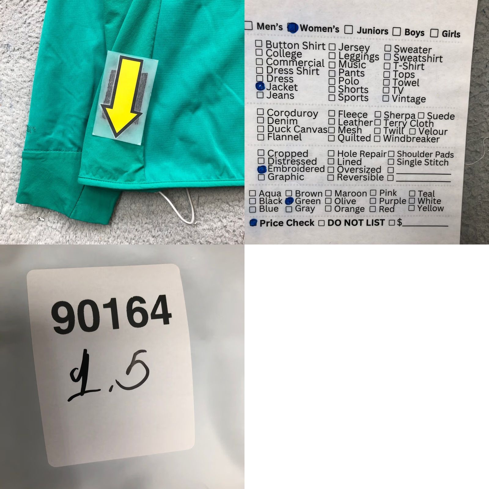 Patagonia Patagonia Jacket Womens L Emerald Logo Polartec Adze Hybrid Full Zip Pockets Short Length Size L / US 10 / IT 46 - 9 Thumbnail