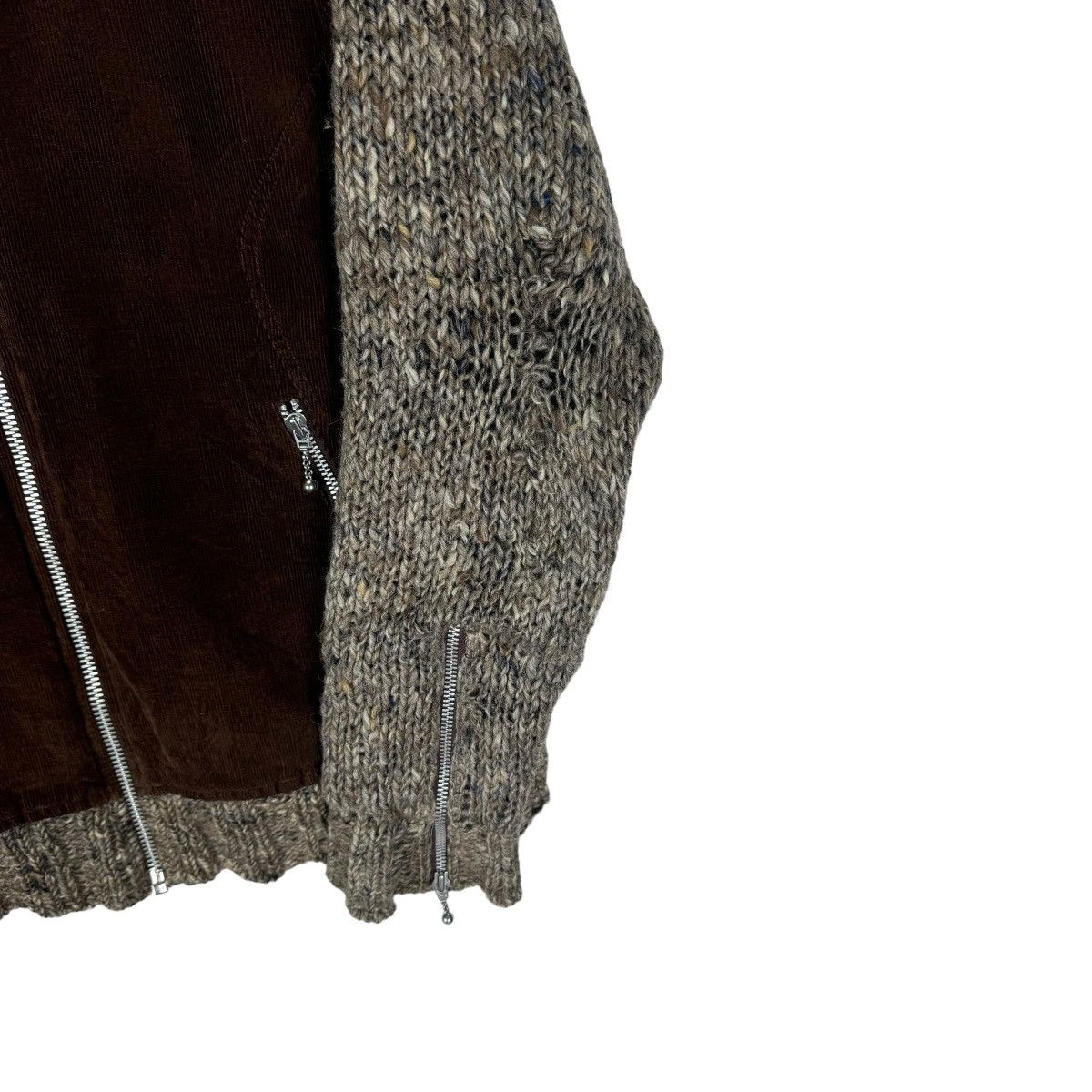 Japanese Brand 🌟BALANCE WEAR DESIGN KNITWEAR BIKERS JACKET Size US L / EU 52-54 / 3 - 8 Thumbnail