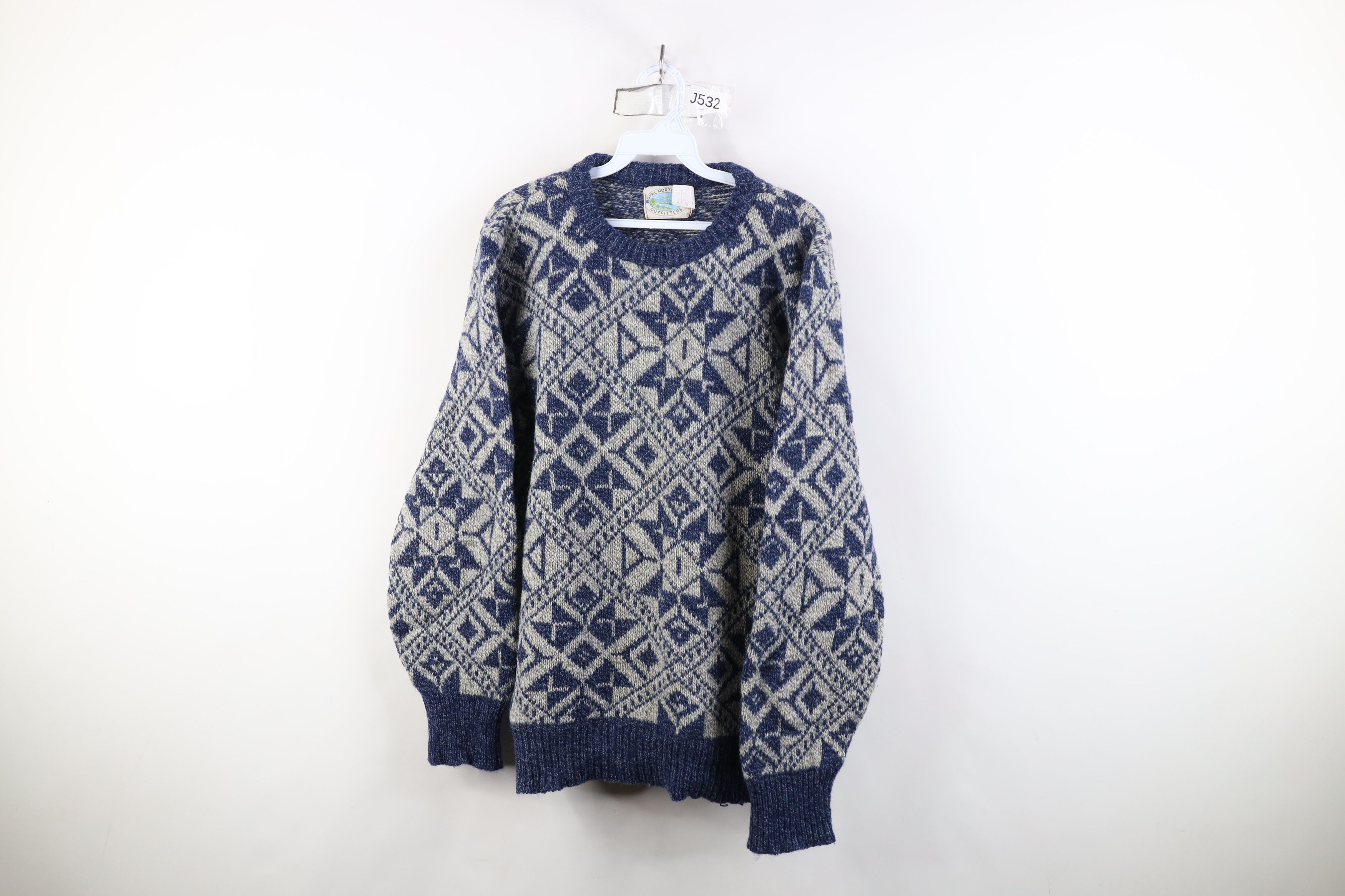 Vintage Vintage 90s Streetwear Knit Fair Isle Snowflake Sweater USA Size US M / EU 48-50 / 2 - 1 Thumbnail