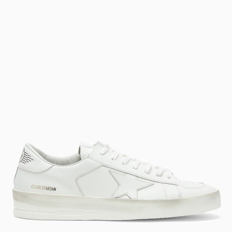 image of Golden Goose White Stardan Sneakers, Men's (Size 8)