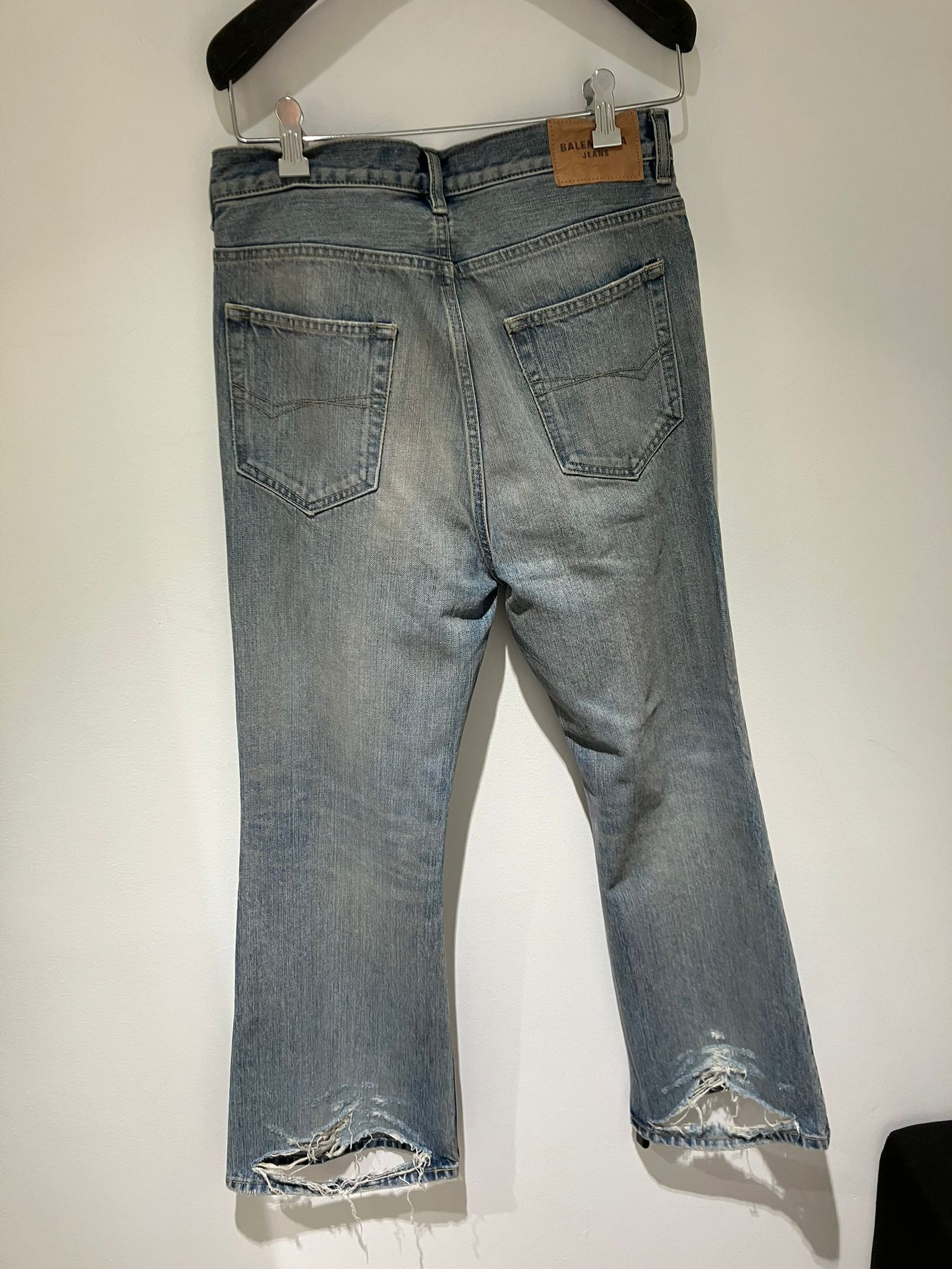 Balenciaga o1loc1c1125 793349 / Flared Pants in Outback Blue Size US 32 / EU 48 - 2 Thumbnail