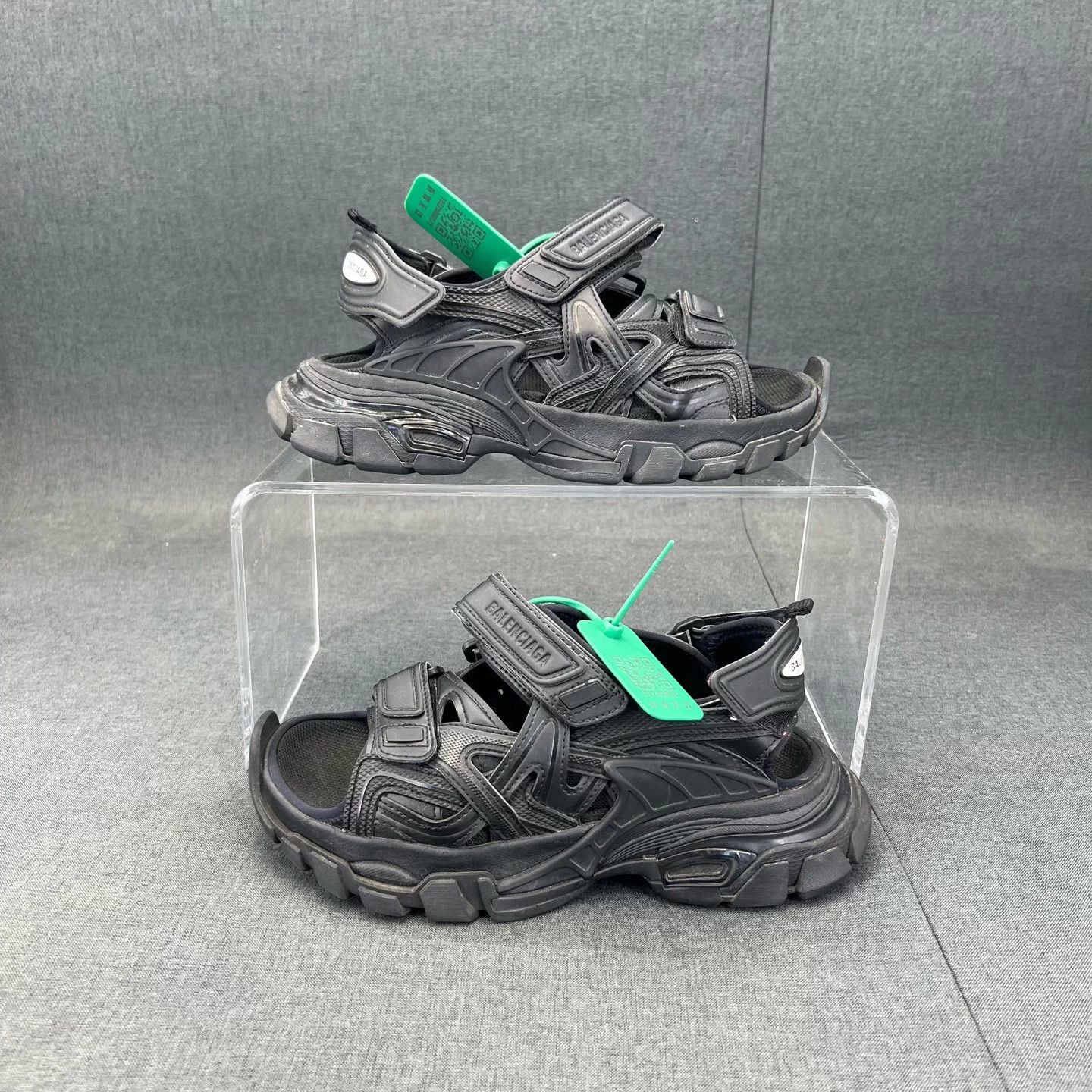 Balenciaga Balenciaga Track 2.0 Black Sandals 36 Size US 6 / IT 36 - 2 Thumbnail