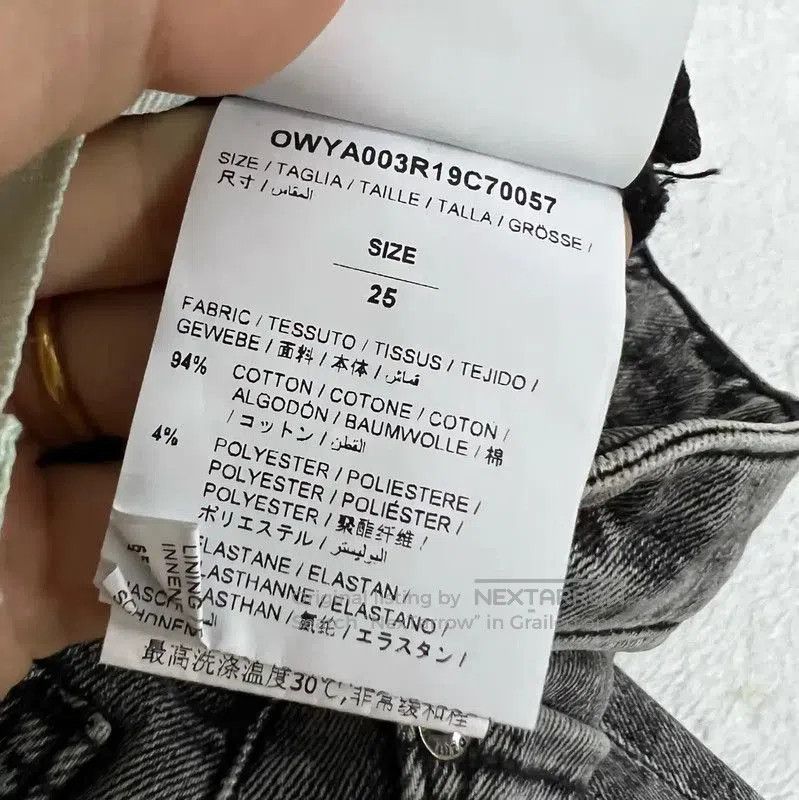 Off-White Off-White Summer Gray Cotton Casual Pants . Size 28" / US 6 / IT 42 - 4 Thumbnail