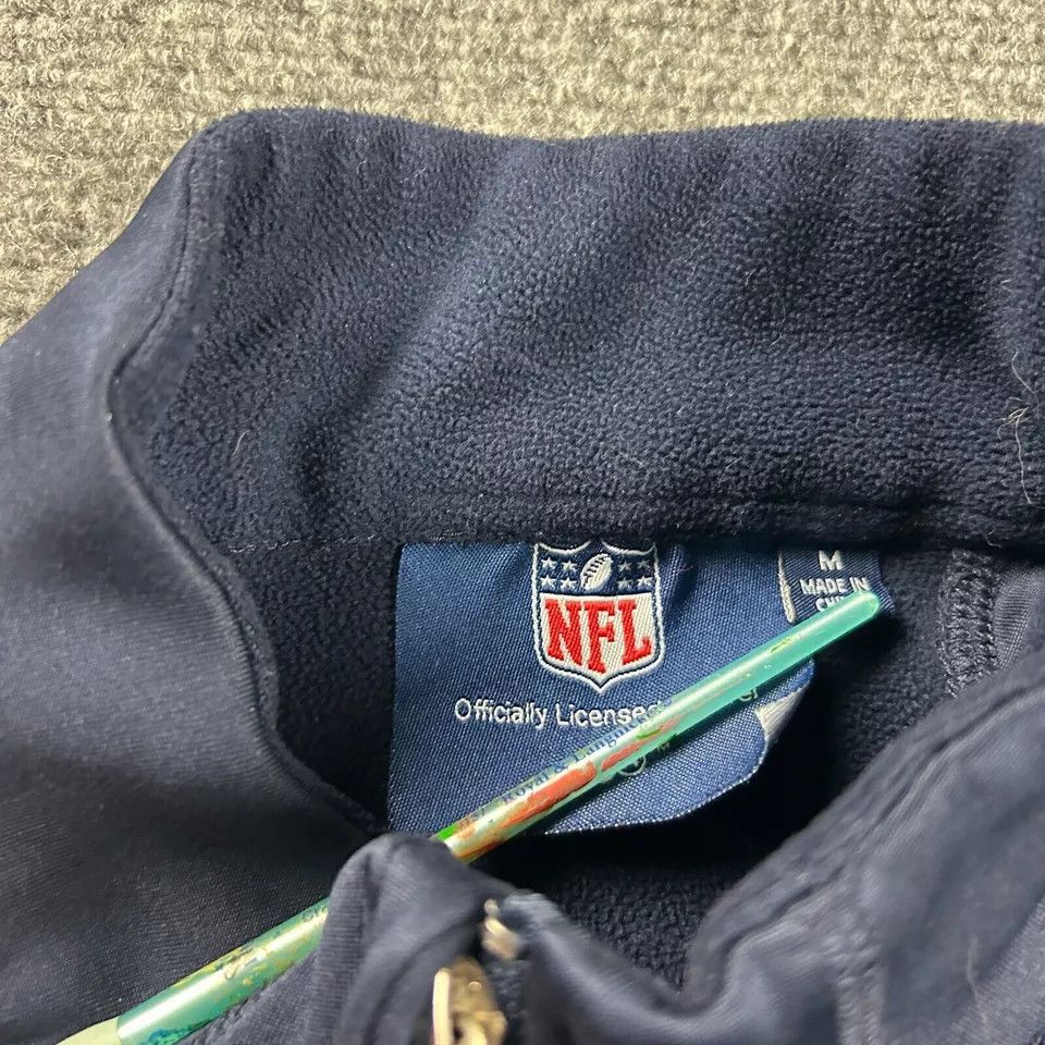 NFL Super Bowl XLVIII 1/4 Zip Pullover Mens Medium Polyester Size US M / EU 48-50 / 2 - 5 Thumbnail