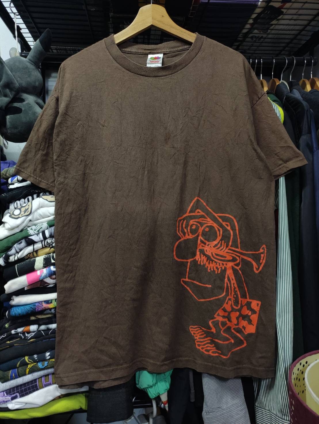 Band Tees Vtg 90's Gorilla Biscuits " Mustache Man " T-Shirt Size US XL / EU 56 / 4 - 1 Thumbnail