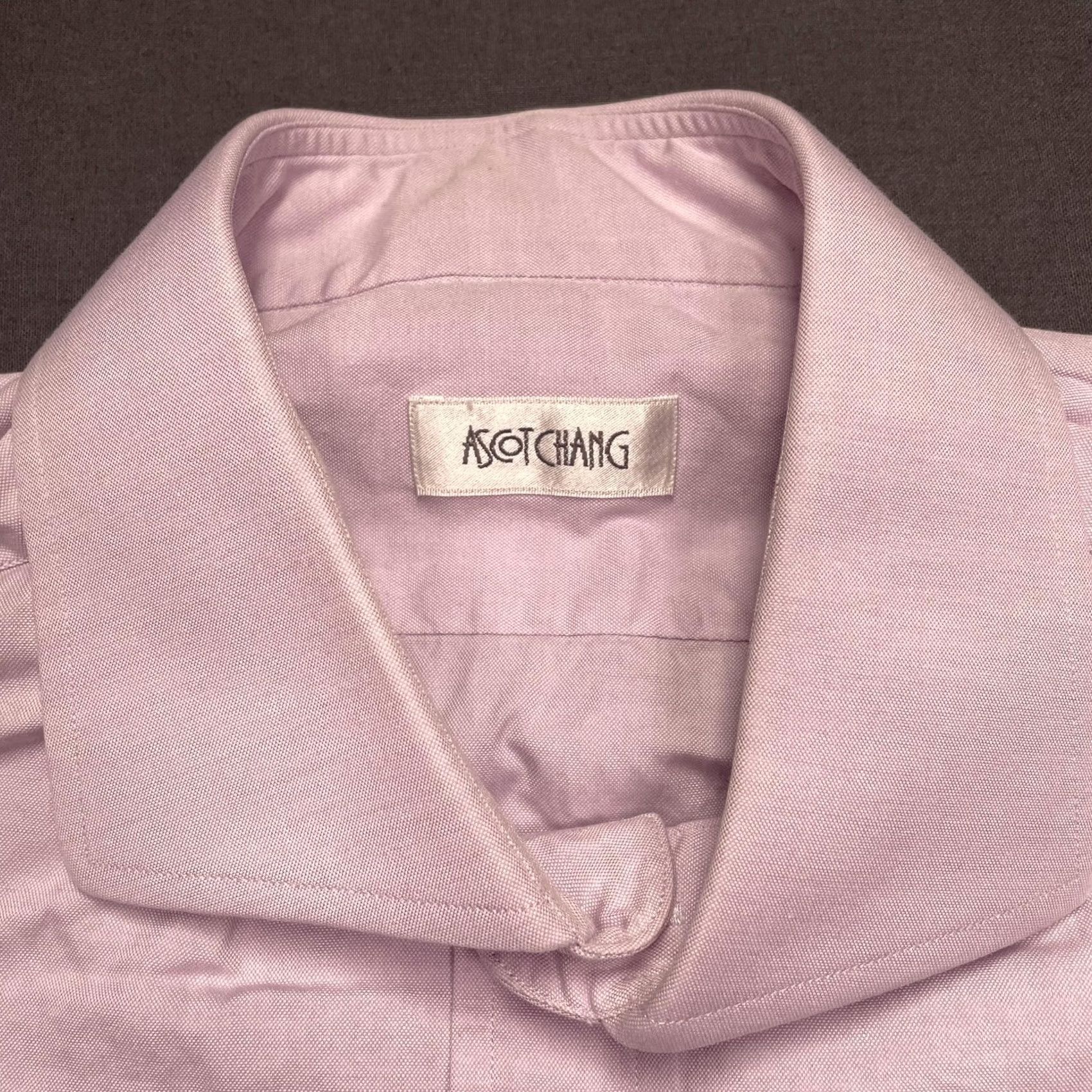 Pinko Ascot Chang Shirt Mens Large Pink Twill Long Sleeve Button Up French Cuff Shirt Womens? No, Mens. Size US L / EU 52-54 / 3 - 3 Thumbnail