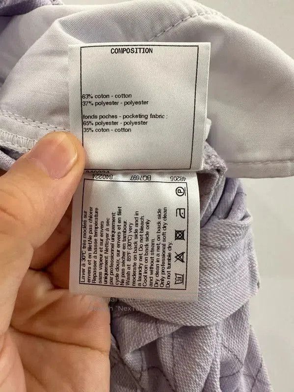 Chanel Chanel Light Purple Denim Women's Pants . Size 25" / US 0 / IT 36 - 7 Thumbnail