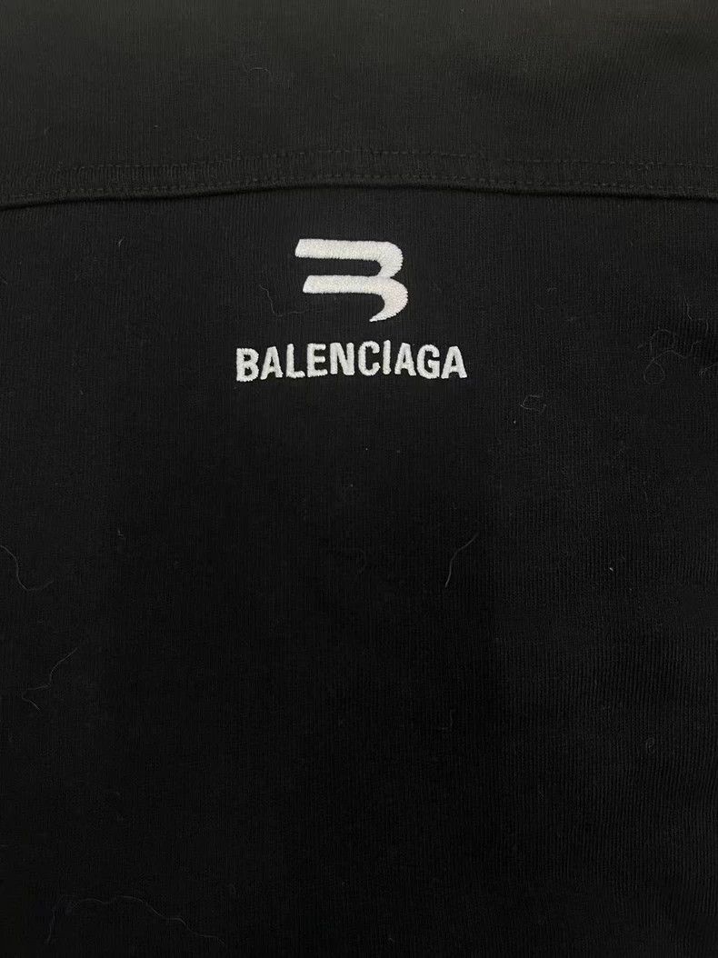 Balenciaga Balenciaga Logo logo splicing design hooded long-sleeved s Size US L / EU 52-54 / 3 - 3 Thumbnail