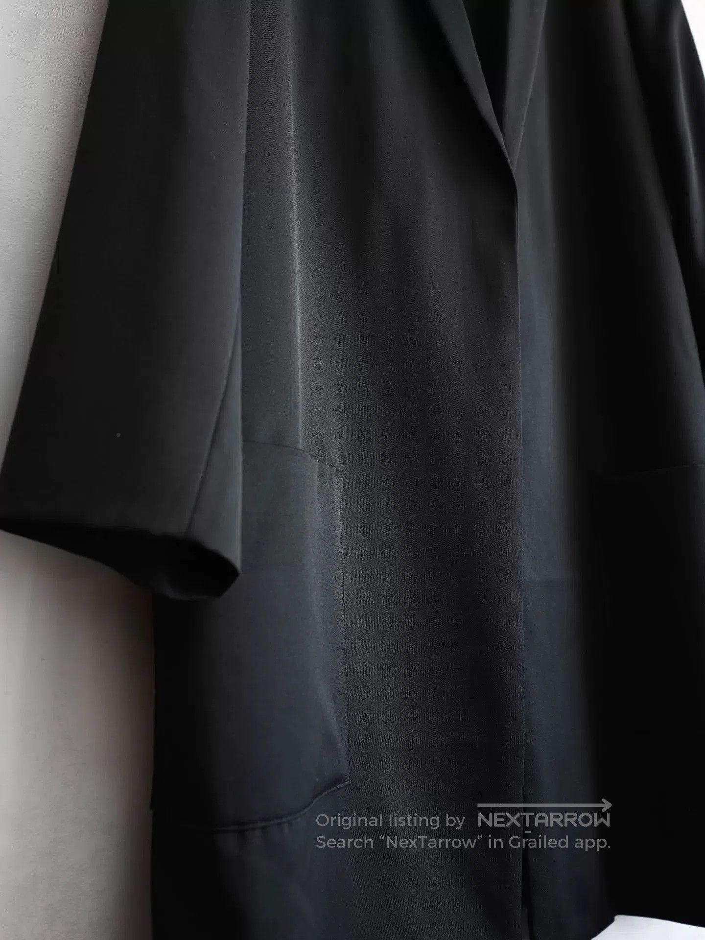 Yohji Yamamoto Yohji Yamamoto Black Long Coat Without Buttons. Size US S / EU 44-46 / 1 - 6 Thumbnail