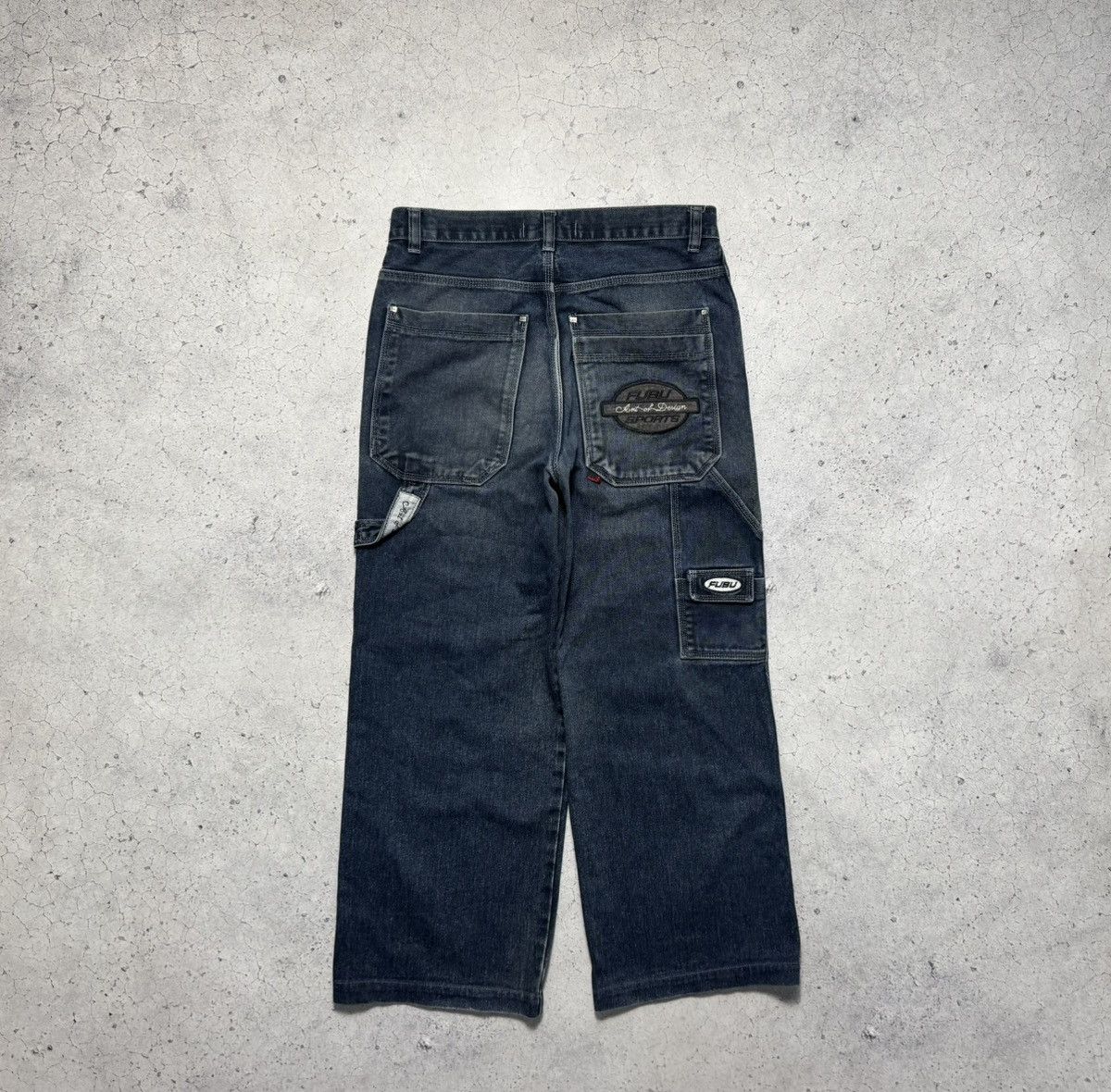 Fubu Vintage Fubu Cargo Rap Baggy Jeans Denim Нуре Rare Size M Size US 32 / EU 48 - 1 Thumbnail