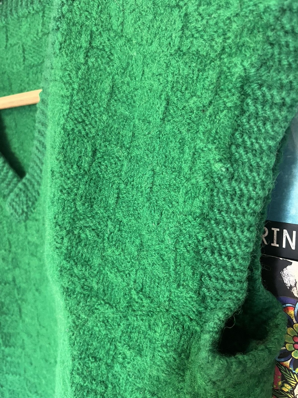 Other Vintage 90’s Very Thick Cropped Knit Vest Sweater! Size XS / US 0-2 / IT 36-38 - 4 Thumbnail