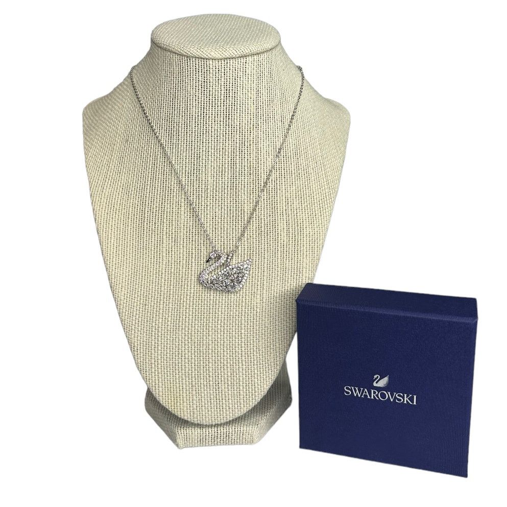 Swarovski Swarovski Swan Lake pendant Swan Rhodium plated Necklace Size ONE SIZE - 1 Thumbnail