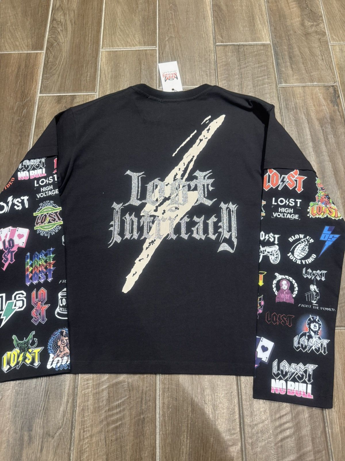 LOST INTRICACY Lost Intricacy "Logos" Black Long Sleeve Size US M / EU 48-50 / 2 - 2 Thumbnail