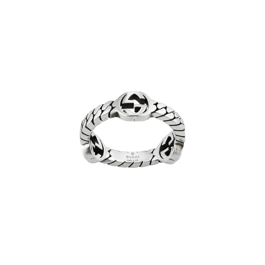 Gucci oc11z0126 Size: 19 / Interlocking G Ring Sterling Silver. Size ONE SIZE - 4 Thumbnail