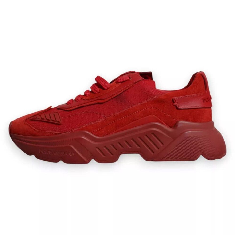 Dolce & Gabbana Dolce & Gabbana Red Leather Daymaster Low Top Sneakers Shoes Size US 9 / EU 42 - 6 Thumbnail