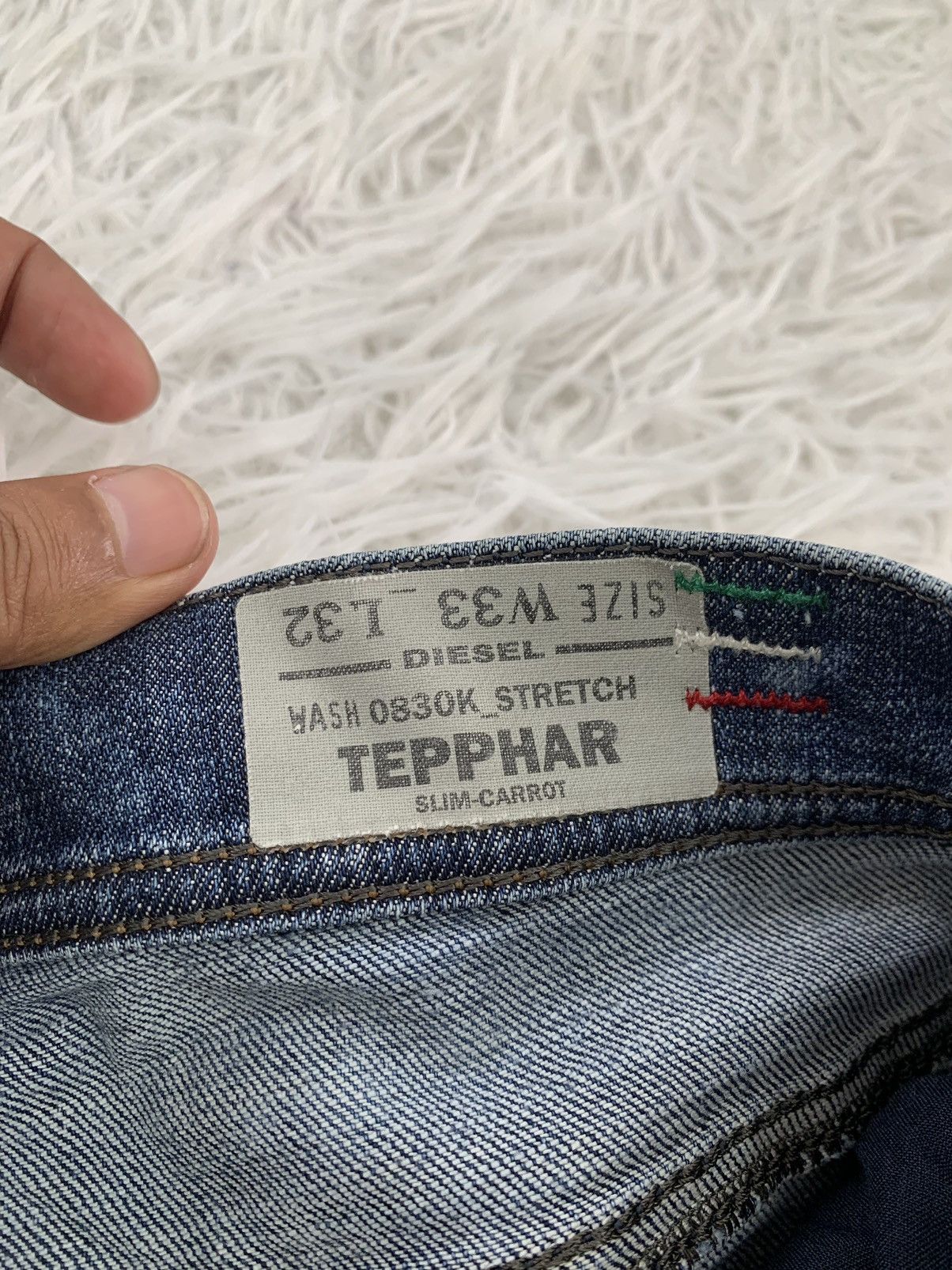 Diesel Distress Diesel Tepphar Slim Carrot Denim Pant Size US 35 - 21 Thumbnail
