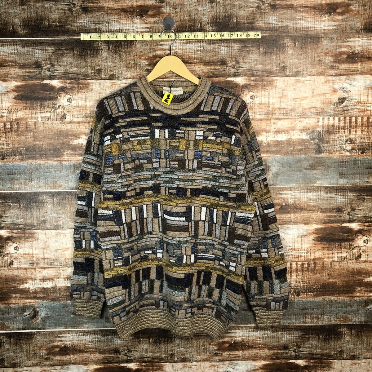 Homespun Knitwear Fantasie di Settembre italy Brown Knitwear #A1890 Size US M / EU 48-50 / 2 - 1 Thumbnail