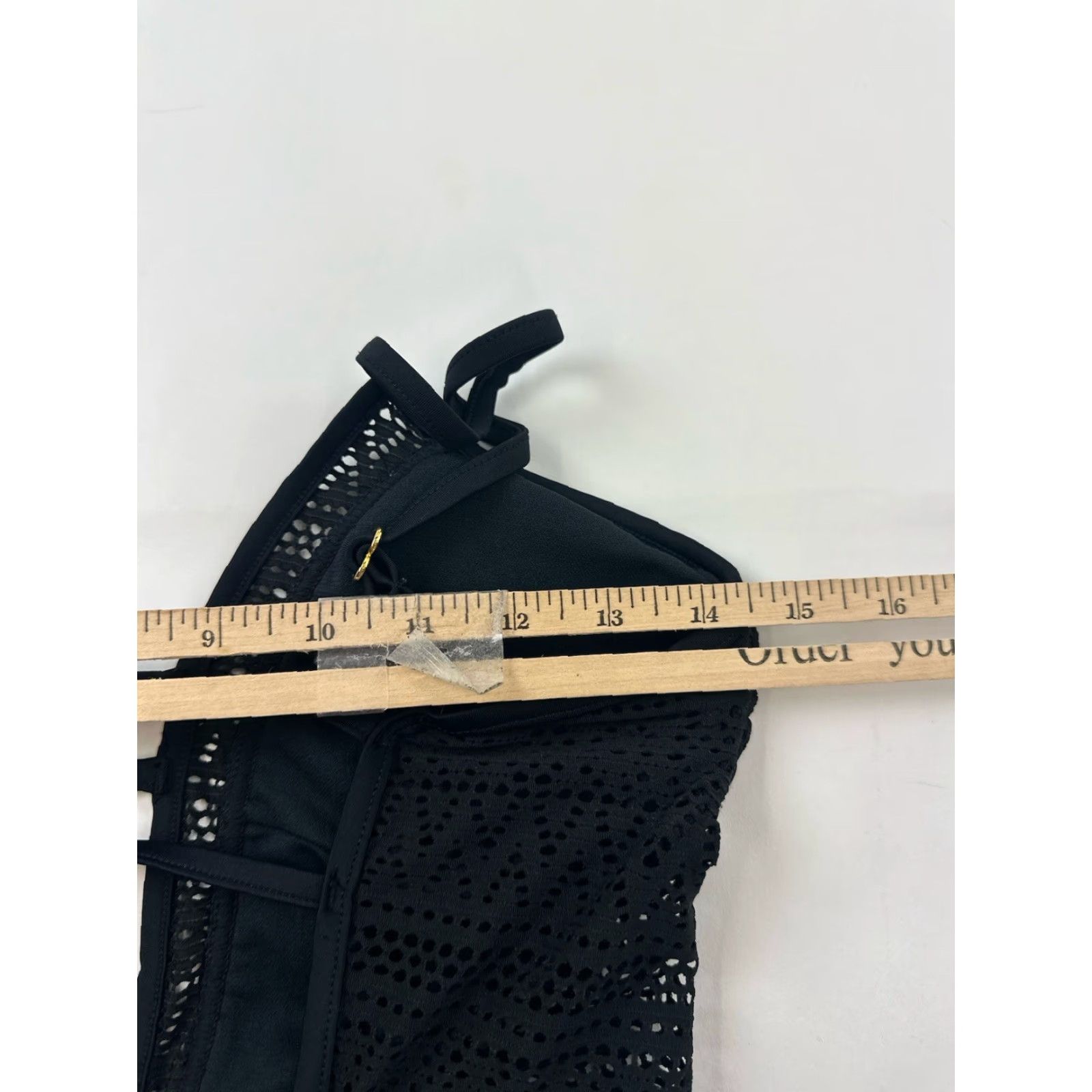 Vintage Ninety Six Degrees One Piece Women M Black Deep Plunge Cheeky Beach Vacation Sexy Size ONE SIZE - 6 Thumbnail